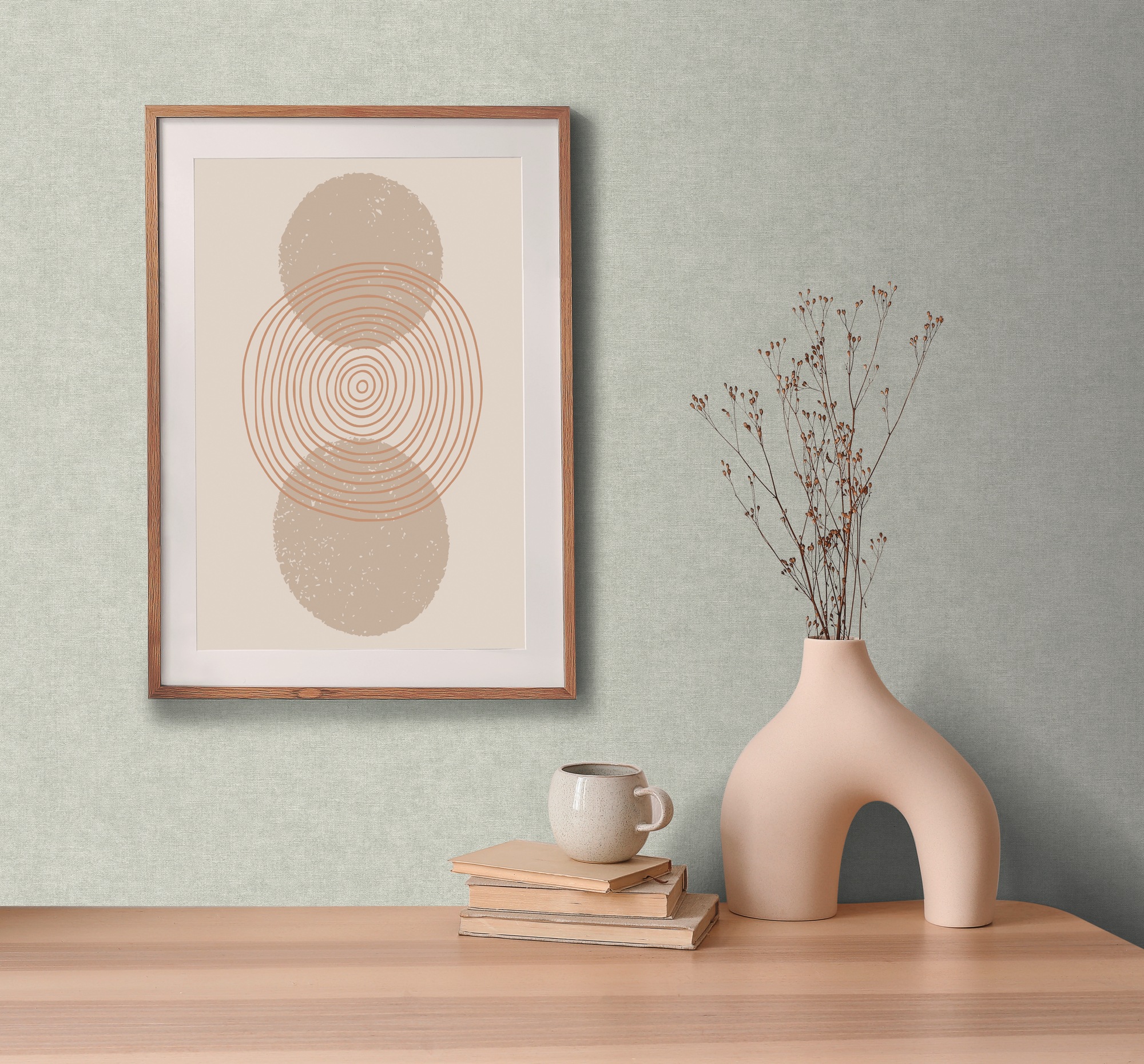 living walls Vliestapete »Smart Surfaces einfarbige Tapete Unitapete Struktur-Optik Landhaus«, matt, Vliestapete Textil-Optik für Schlafzimmer Küche Wohnzimmer Uni Design