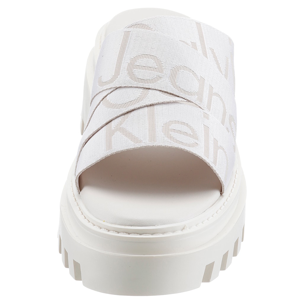 Calvin Klein Jeans Pantolette »BRITNEY 11T«, mit trendiger Plateausohle mit Profil