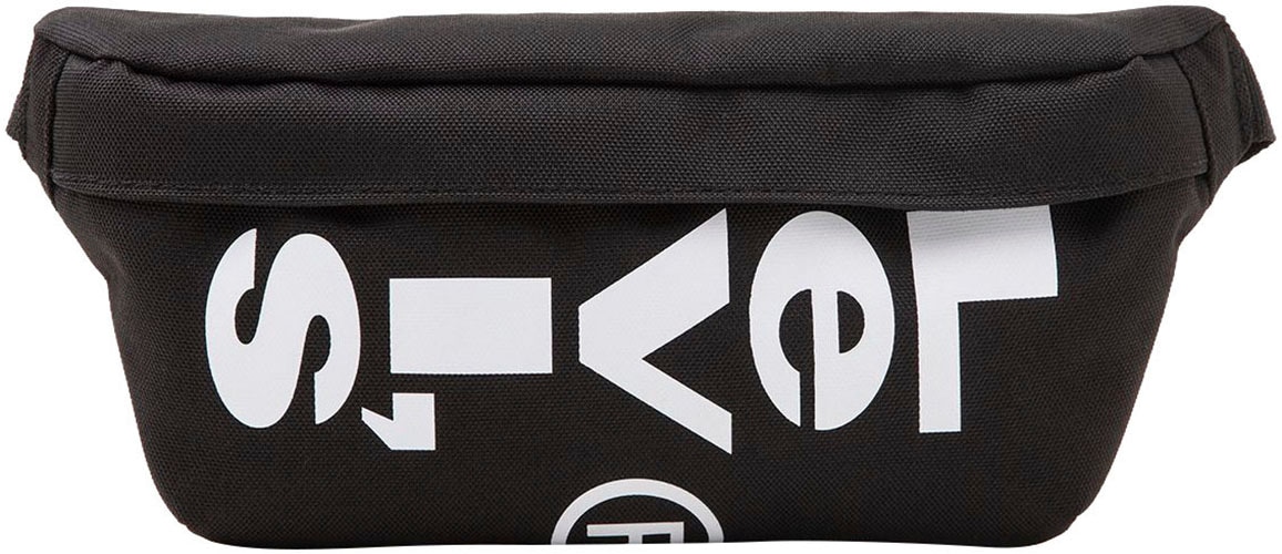 Bauchtasche LEVI'S "Small Banana Sling - Wordmark", Gr. B/H/T: 25,5cm x 10cm x 5,5cm, schwarz, Web, Polyester, Taschen, mit Logo Schriftzug