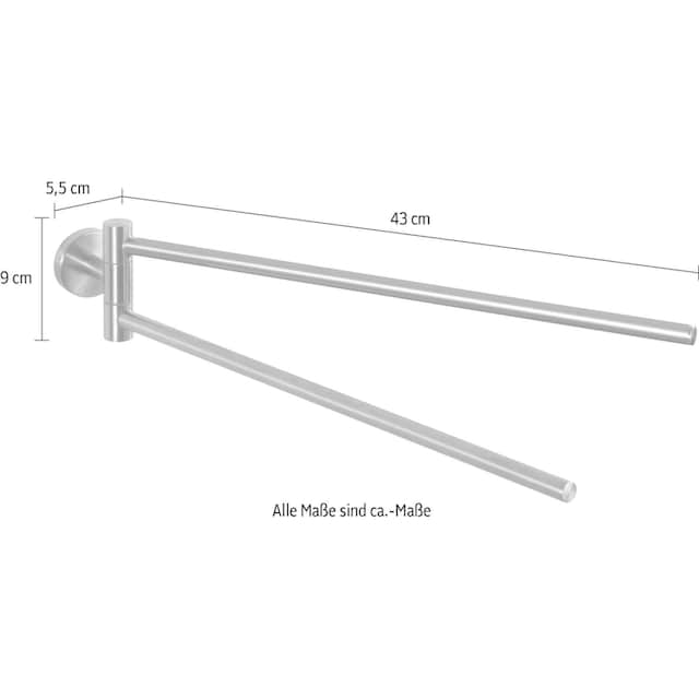 WENKO Handtuchhalter »Bosio«, mit 2 Armen bestellen | BAUR