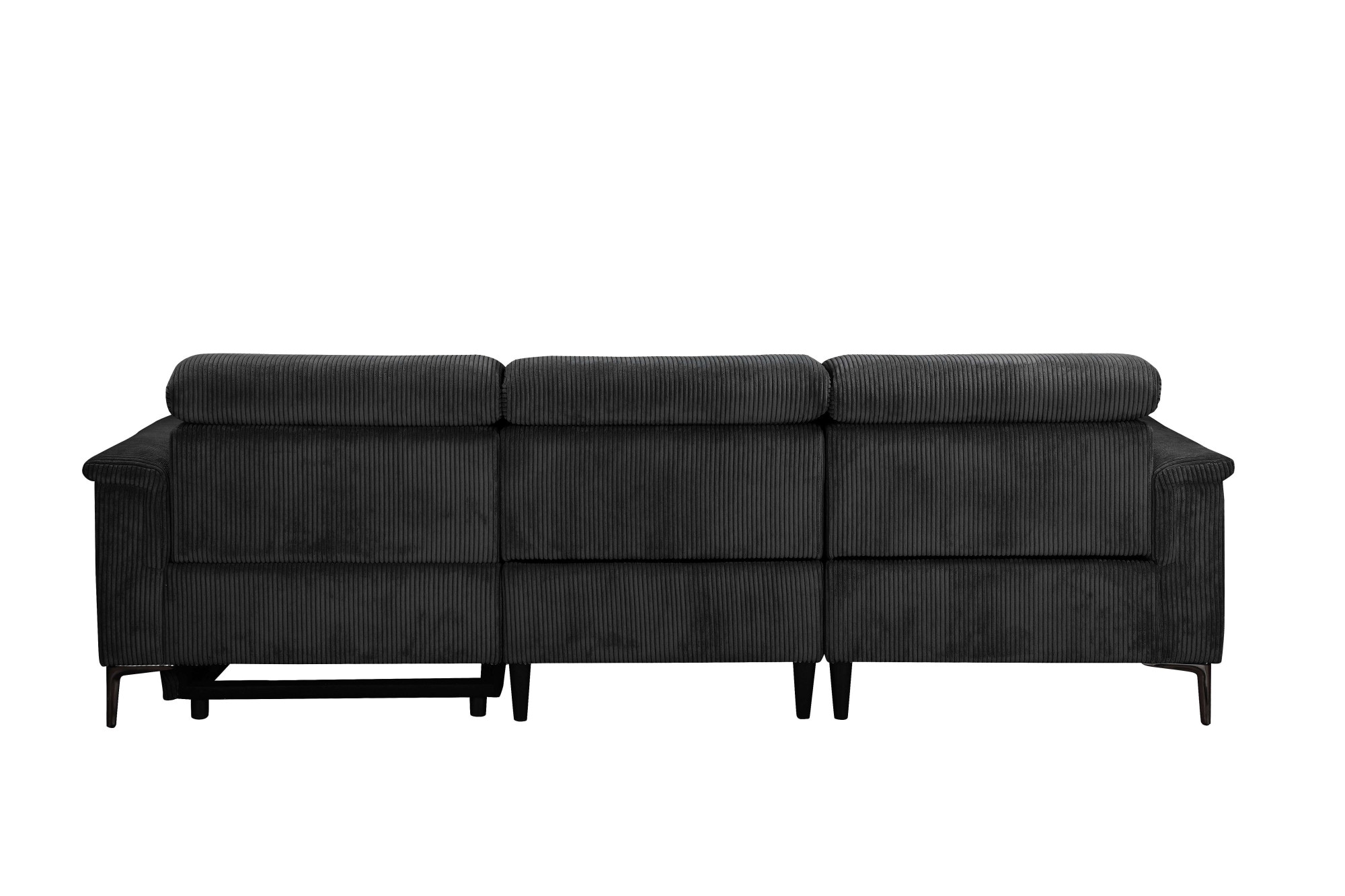 Places of Style Ecksofa »Lund in Cord, L-Form, 261 cm, mit manueller«, o. elektrischer Relaxfunktion, USB, Kopfteilverstellung