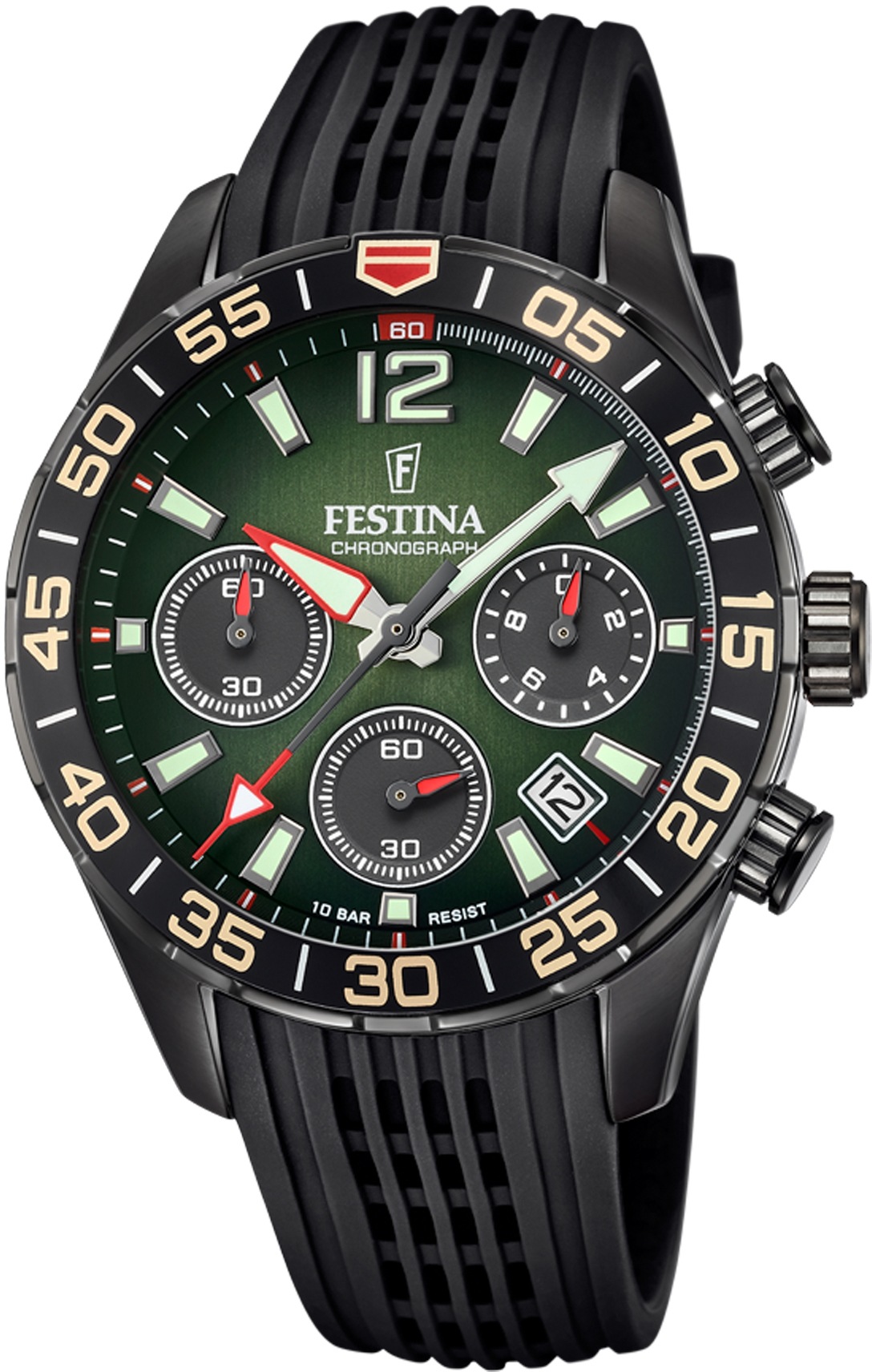 Festina Chronograph »F20518/2«, Armbanduhr, Quarzuhr, Herrenuhr, Stoppfunktion