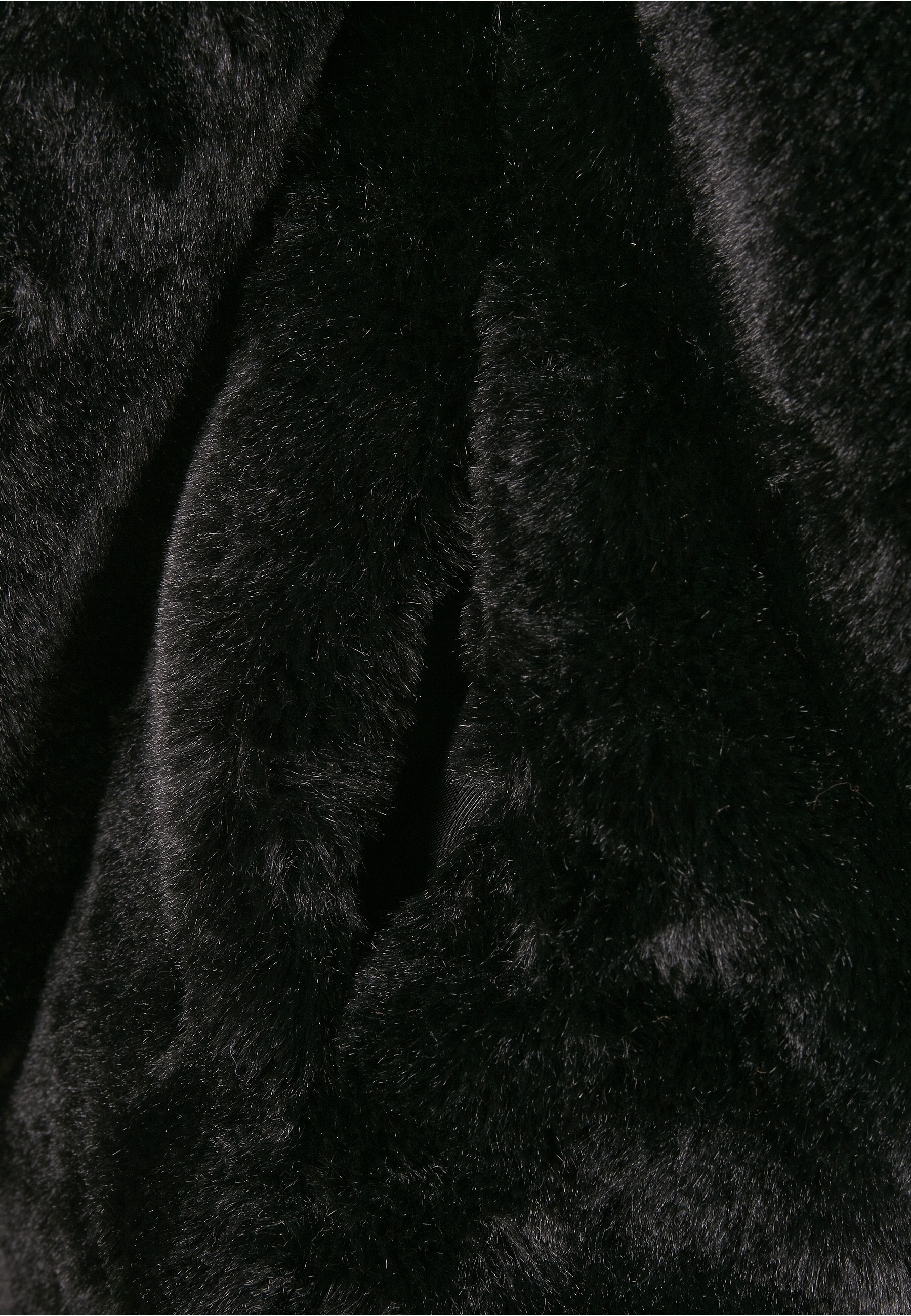 URBAN CLASSICS Winterjacke »Urban Classics Damen Girls Hooded Teddy Coat« 1 Stk. tlg. mit Kapuze