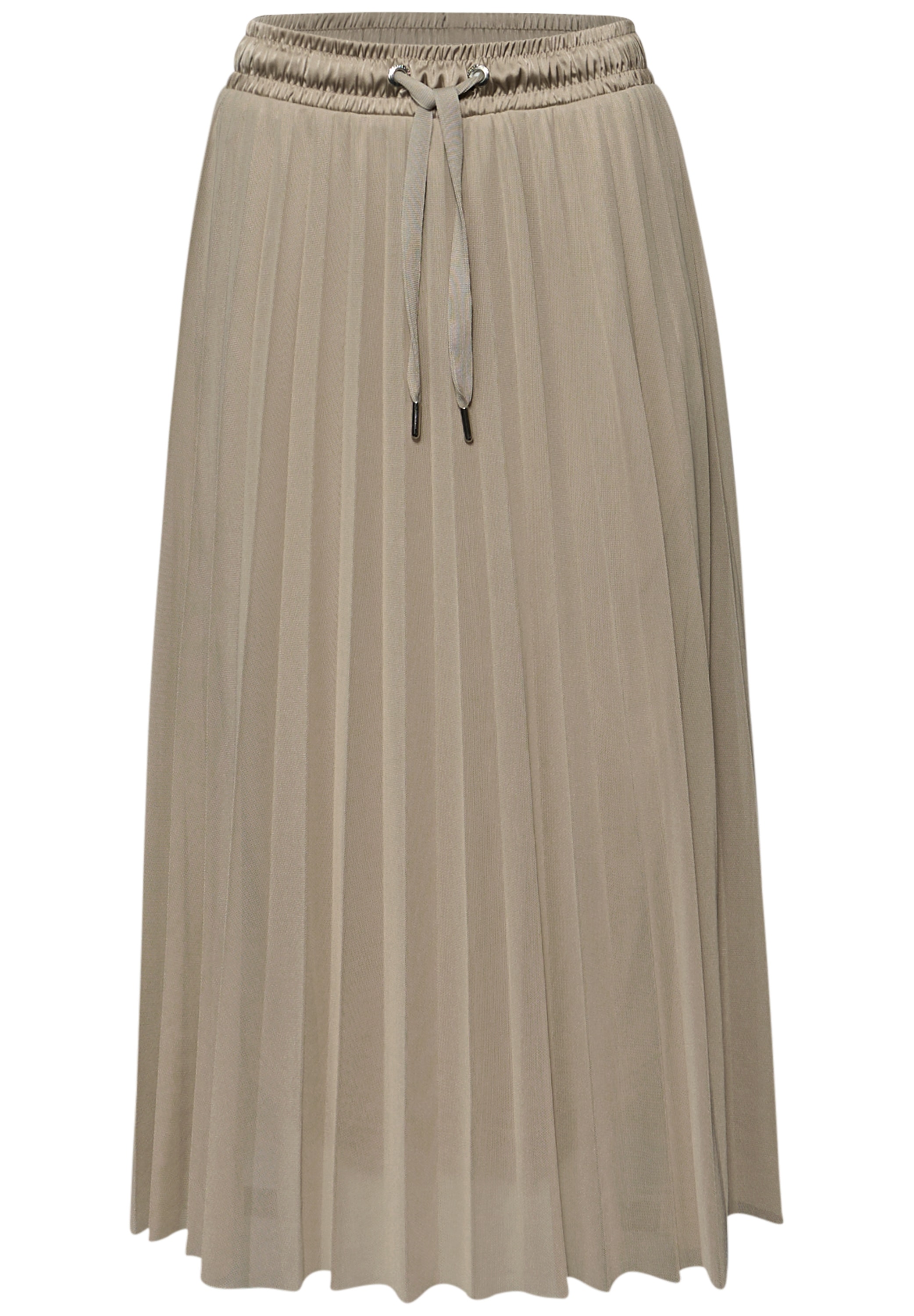 STREET ONE Midirock aus Mesh in Plisséestruktur