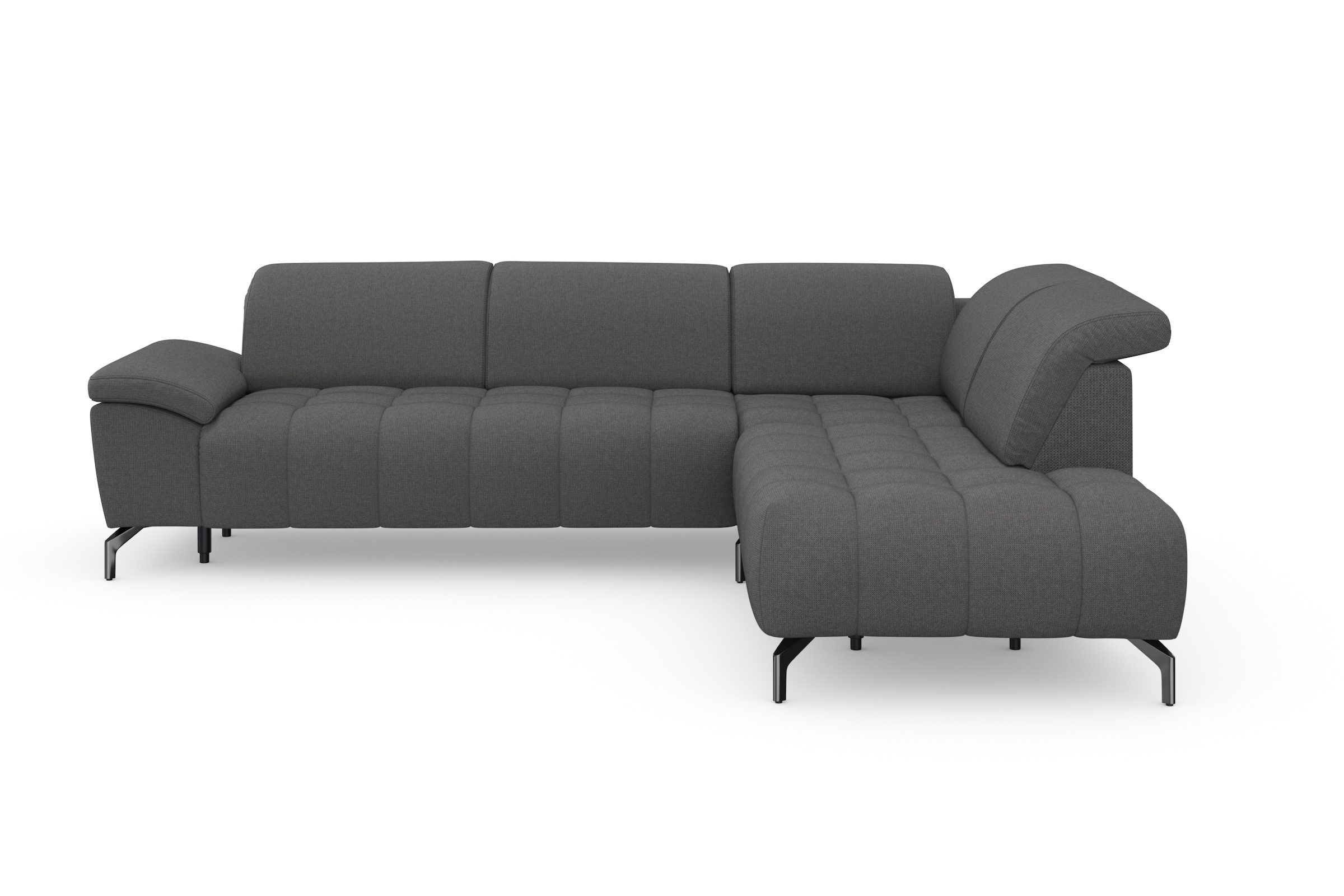 sit&more Ecksofa "Cool L-Form" wahlweise mit Kopfteilverstellung und Vorziehsitz motorisch