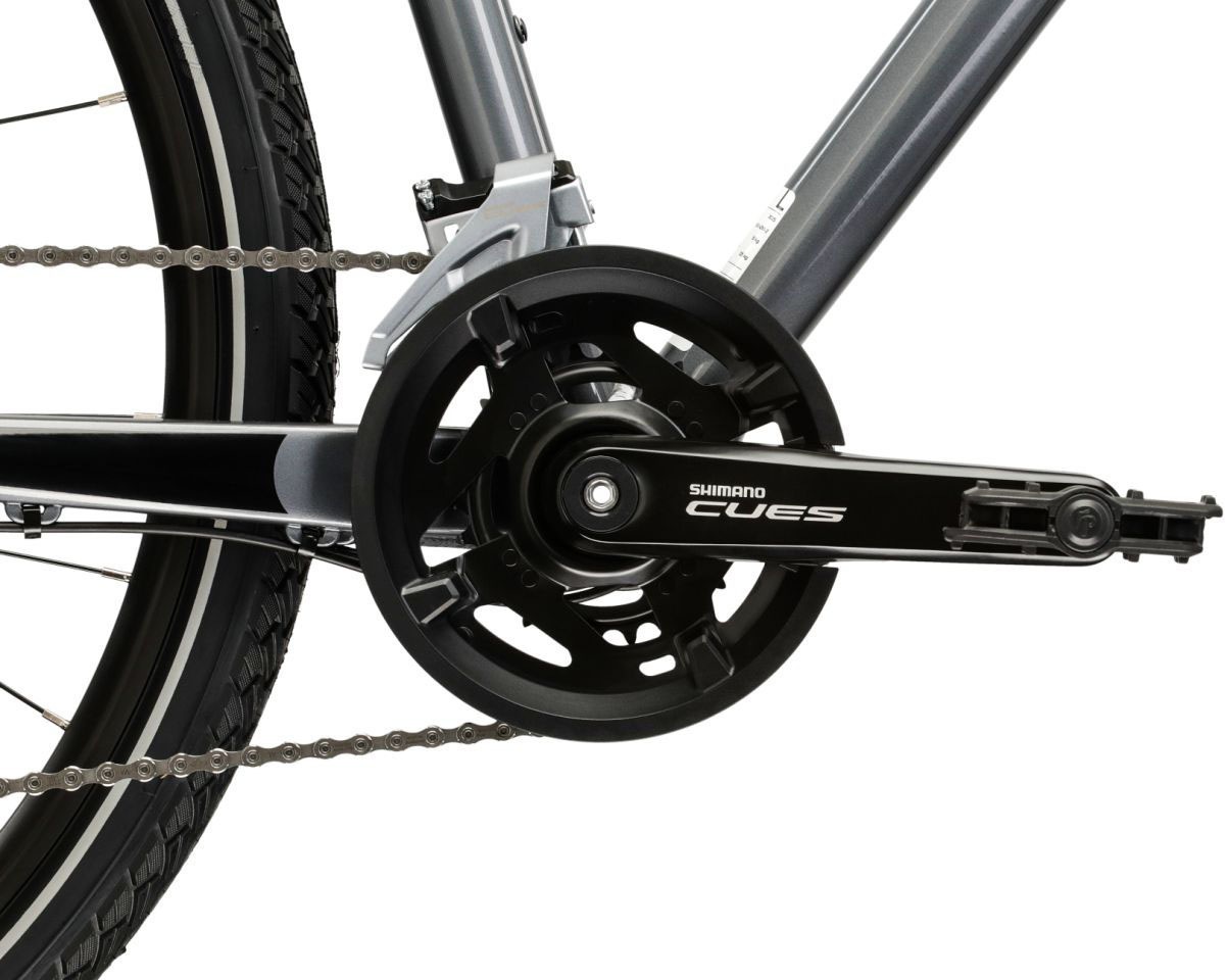 Kross Crossrad »Crossrad Herren 28" Evado 5.0 grau 18 Gänge« 18 Gang Shimano CUES U3020 Schaltwerk Kettenschaltung