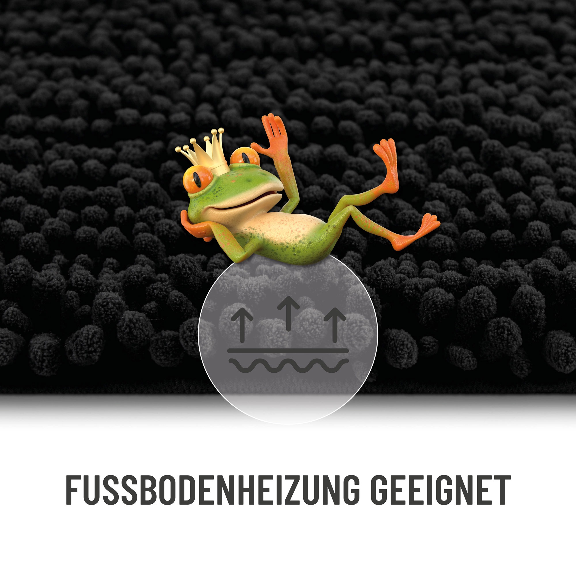 Wecon home Basics Badematte »Benno« Höhe 22 mm waschbar, rutschfest, sehr weich, strapazierfähig, Chenille, robust