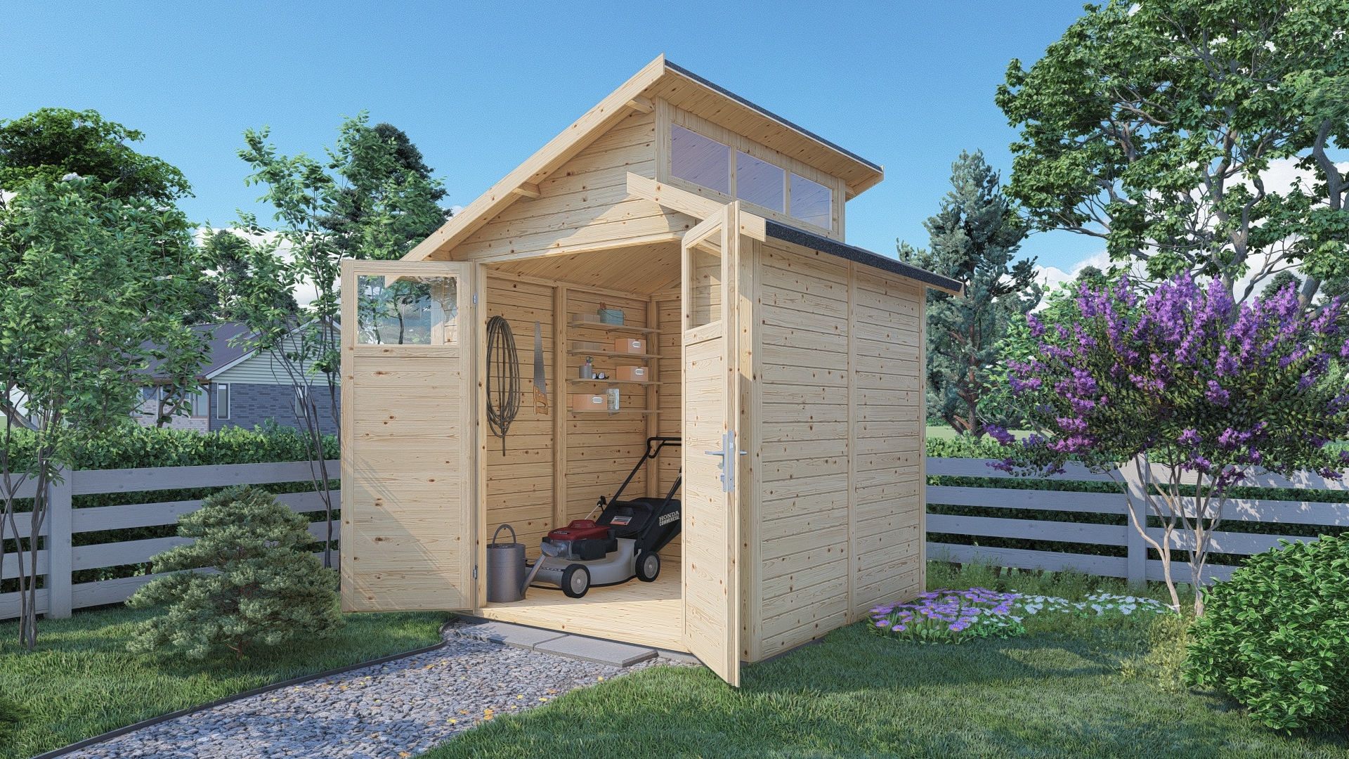 BERTILO Gartenhaus »Studio Basic, in verschiedenen Farben«