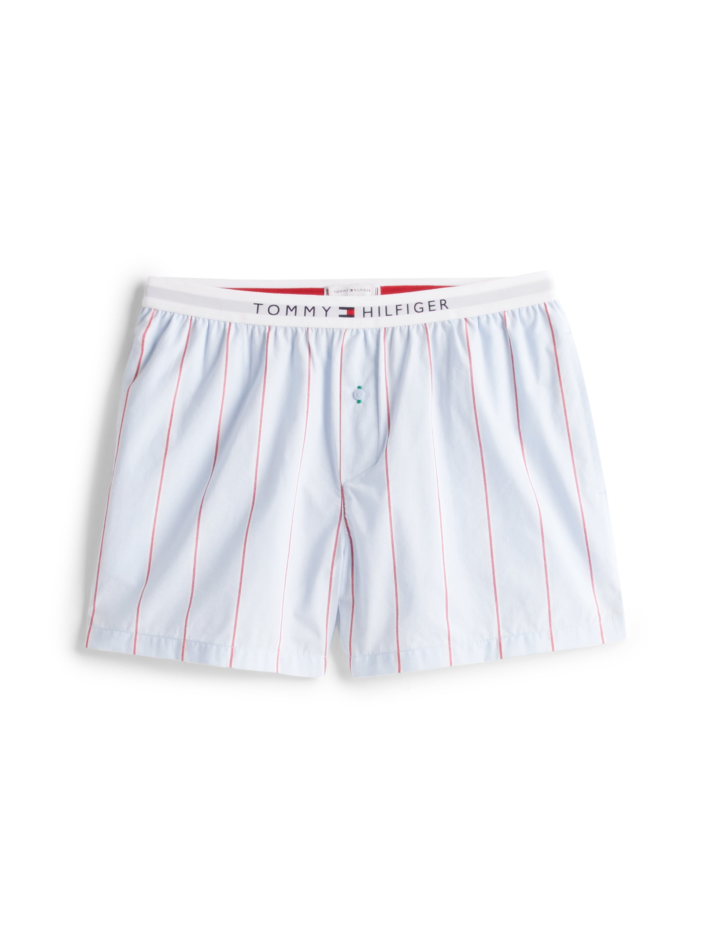 Tommy Hilfiger Underwear Shorts »POPLIN SHORT«, mit Streifenmuster, Logobund