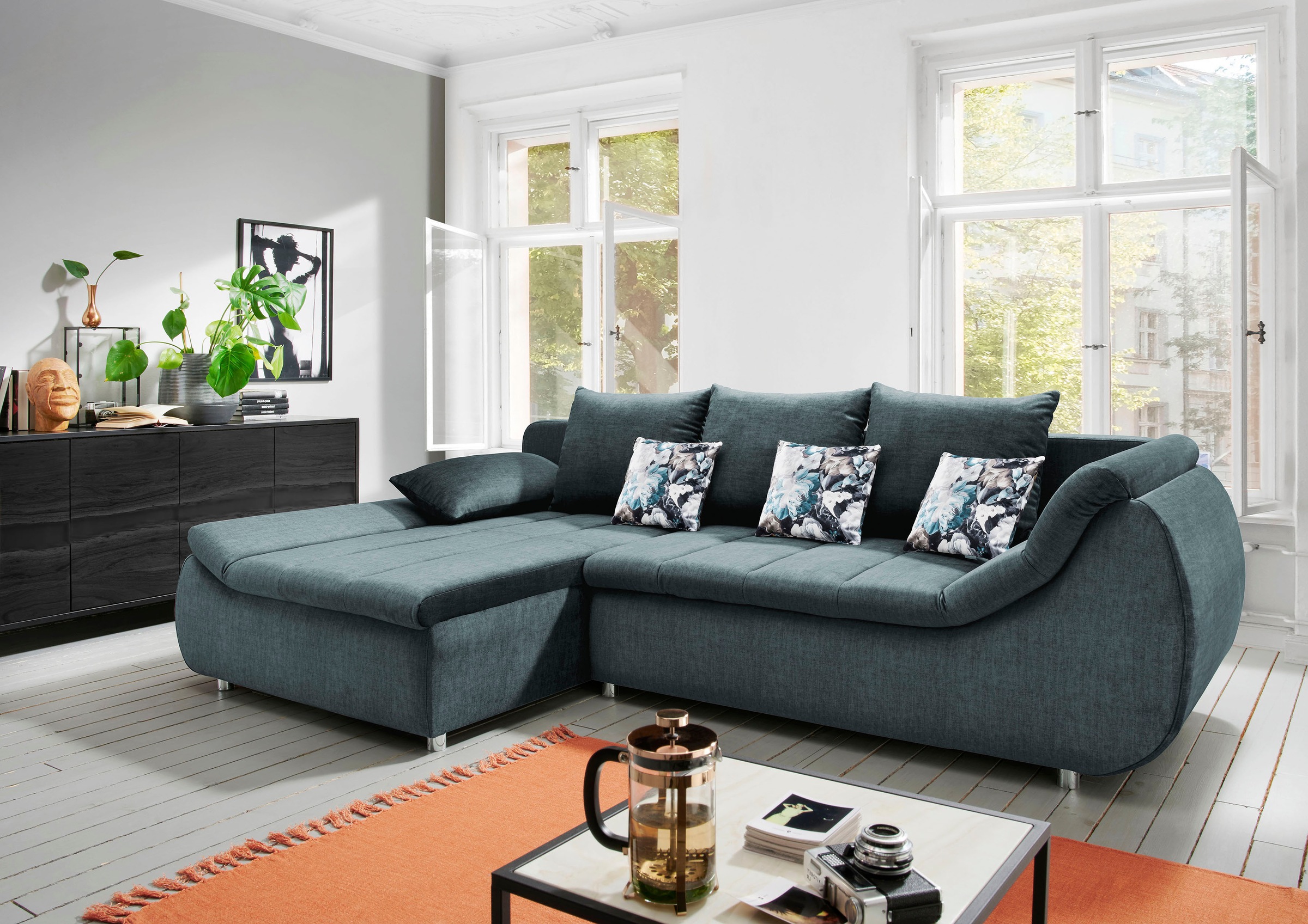 INOSIGN Ecksofa "Imolaa elegant, Breite 270cm, moderne Sitzsteppung, bequem günstig online kaufen