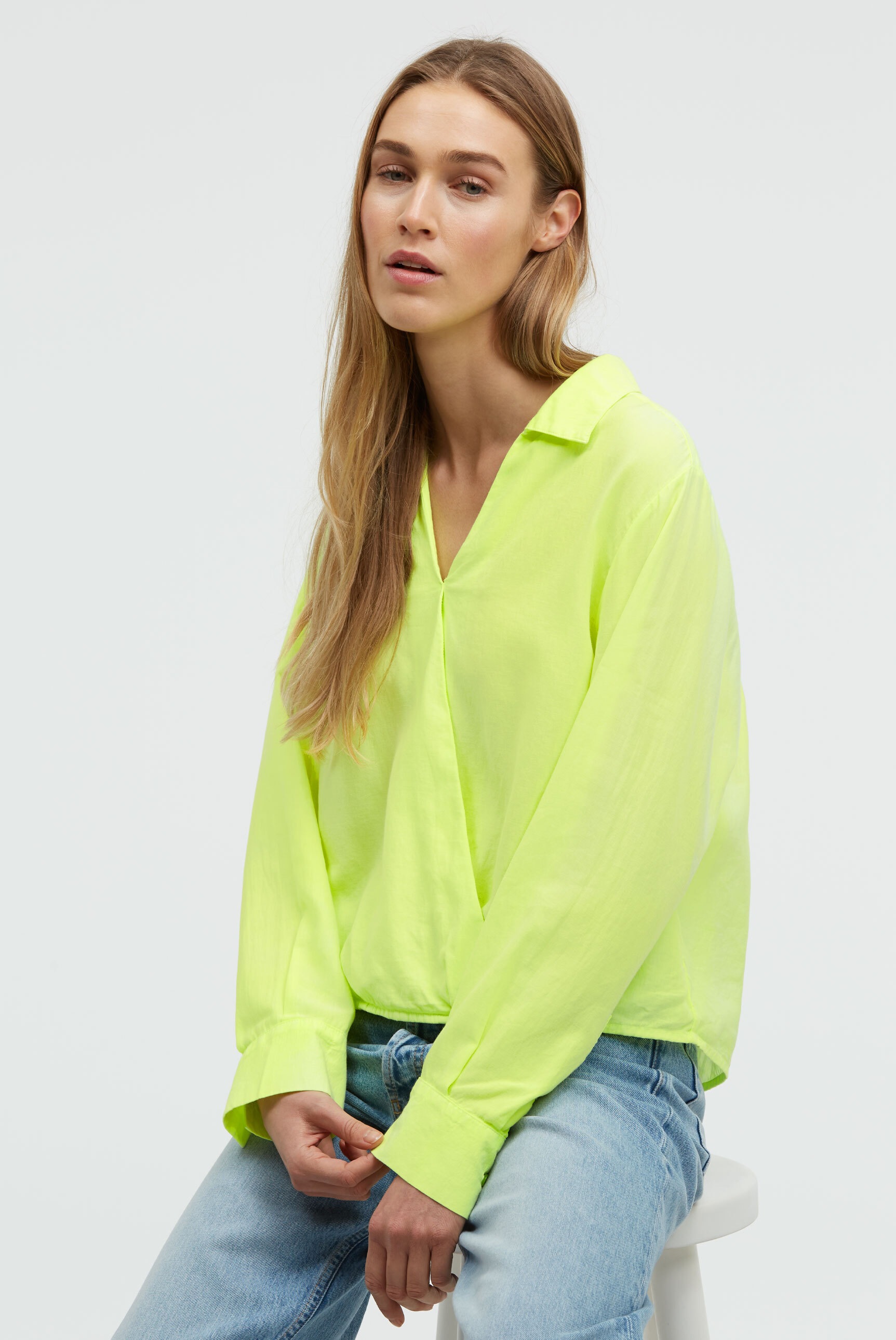 SENSES.THE LABEL Schlupfbluse aus Baumwolle