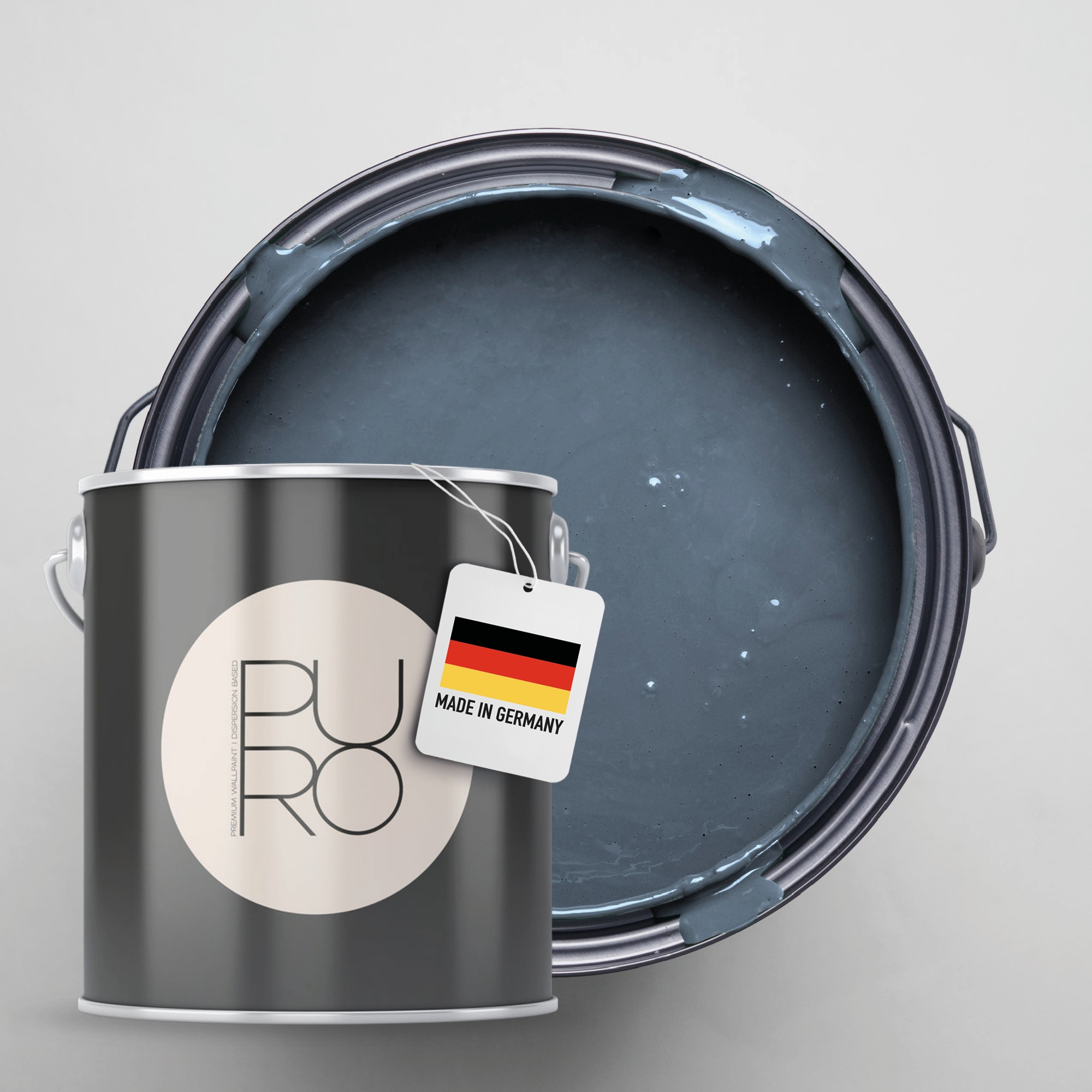 A.S. Création Wandfarbe "Premium Innenwandfarbe PURO Tuchmatt bluish petrol" ideal für Wohnzimmer, Schlafzimmer, Flur und Küche, Farbwelt Blau