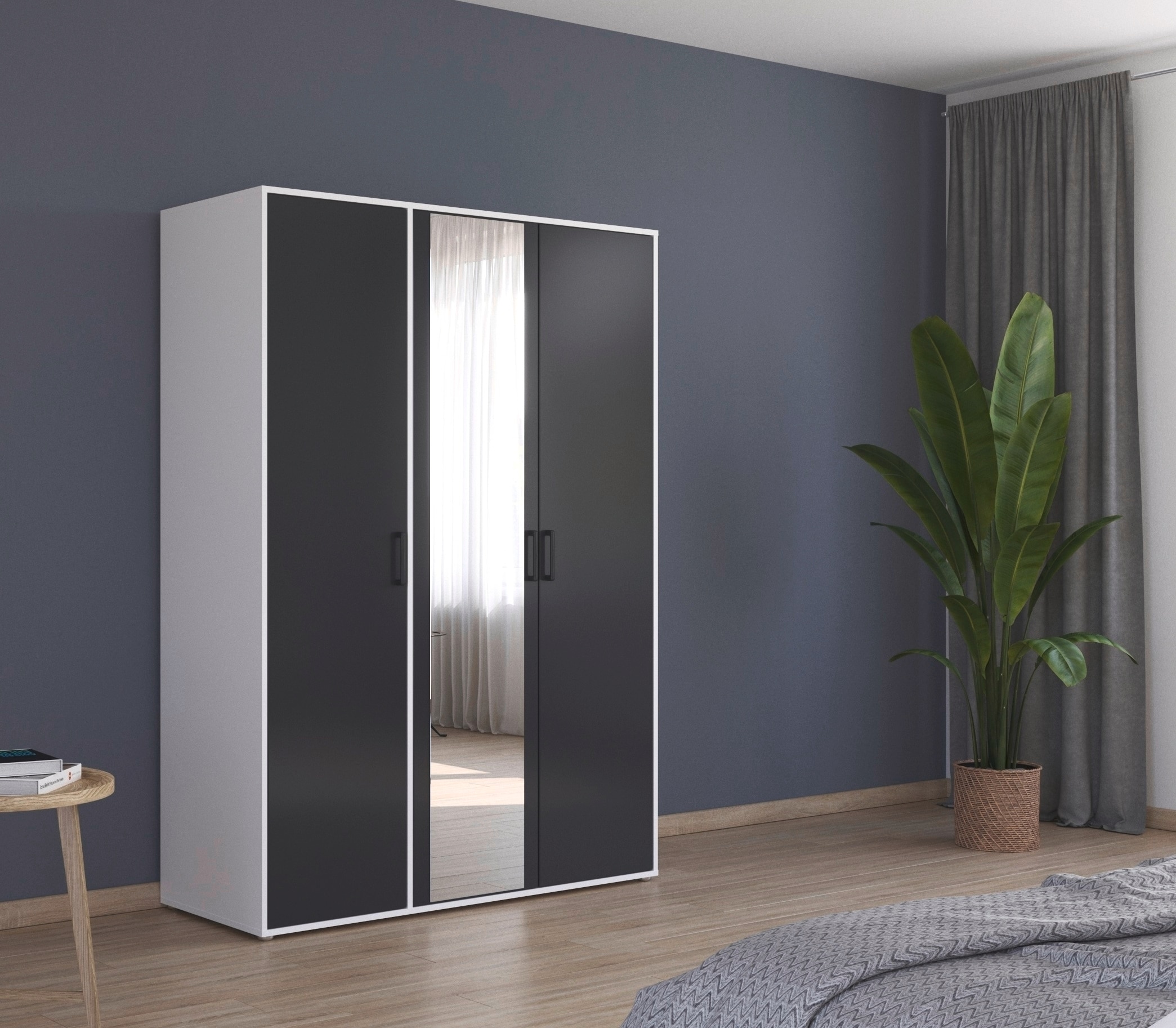 rauch Drehtürenschrank "Voyager", mit modernen Griffen in Graumetallic und günstig online kaufen