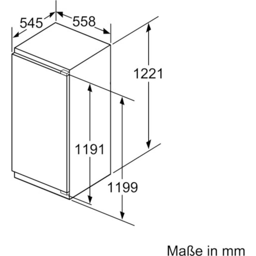 BOSCH Einbaukühlschrank »KIL42ADE0«, KIL42ADE0, 122,1 cm hoch, 55,8 cm breit