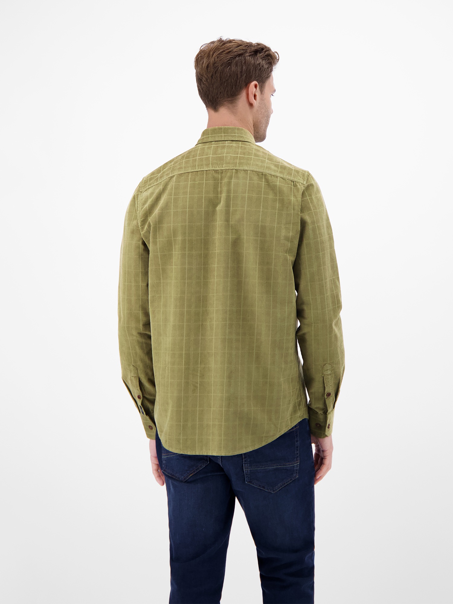 LERROS Karohemd "LERROS Kariertes Cordhemd - robuste Struktur für jeden Tag günstig online kaufen