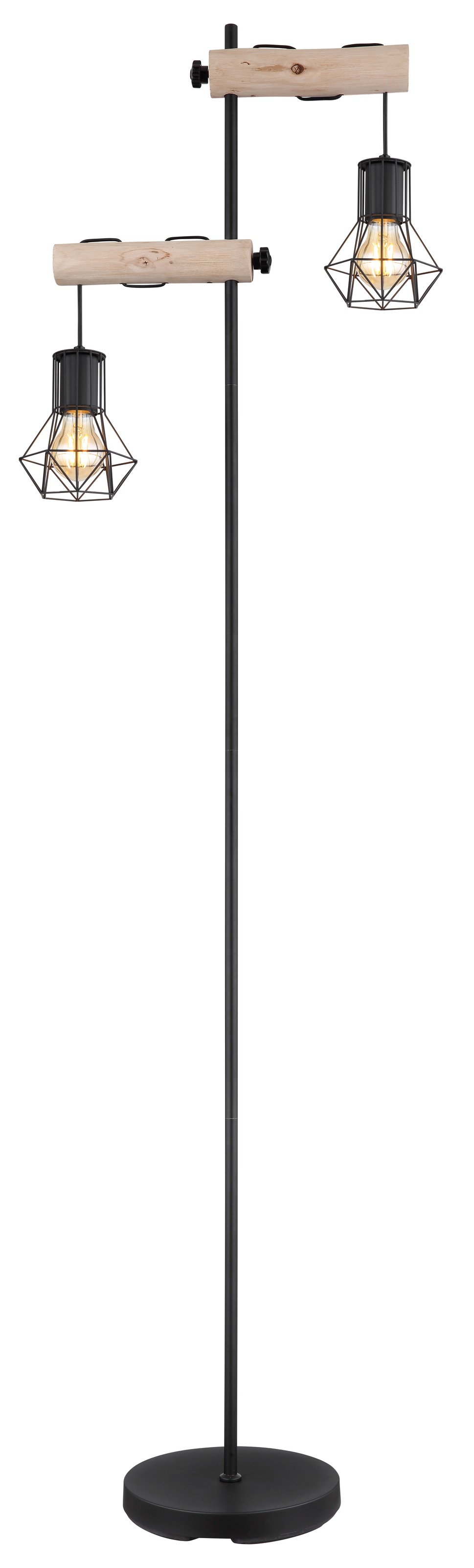GLOBO LIGHTING Stehlampe »PRISKA«, Leuchtmittel E27 | ohne Leuchtmittel, Stehleuchte/Wohnzimmer/Schlafzimmer/Flur