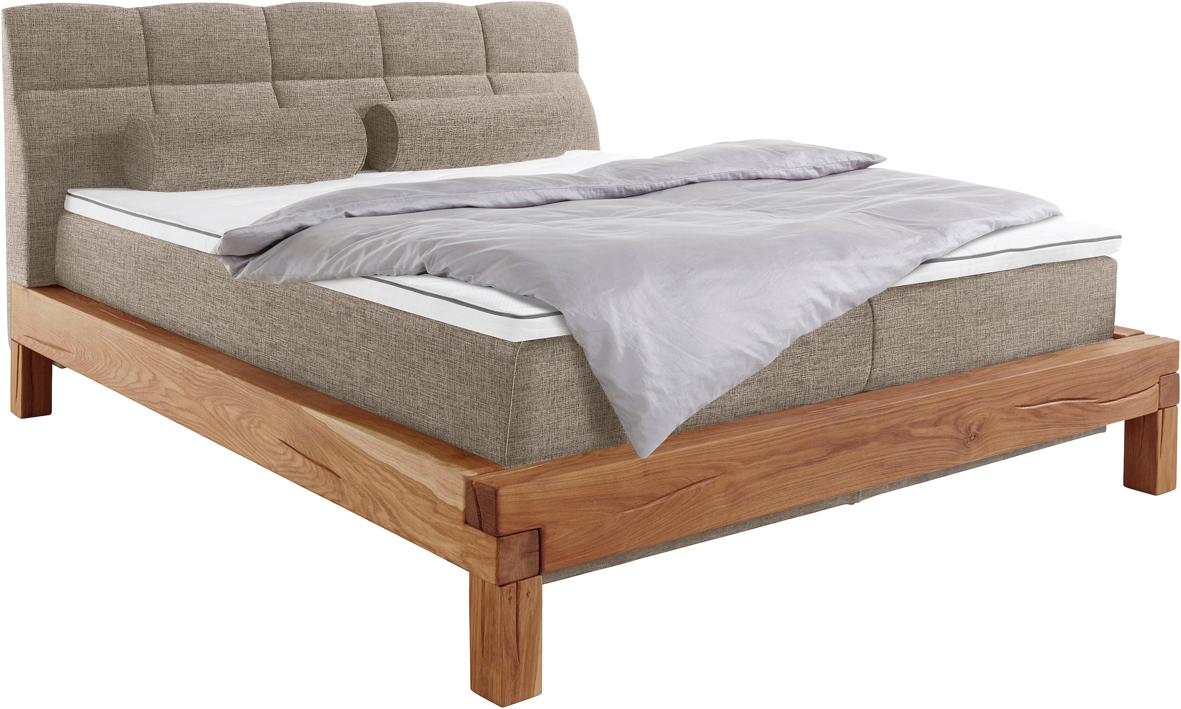 Home affaire Boxspringbett »Villads«, Liegefläche: 180/200 cm, Inside-Boxspring-Unterbau, recycelte Stoffe