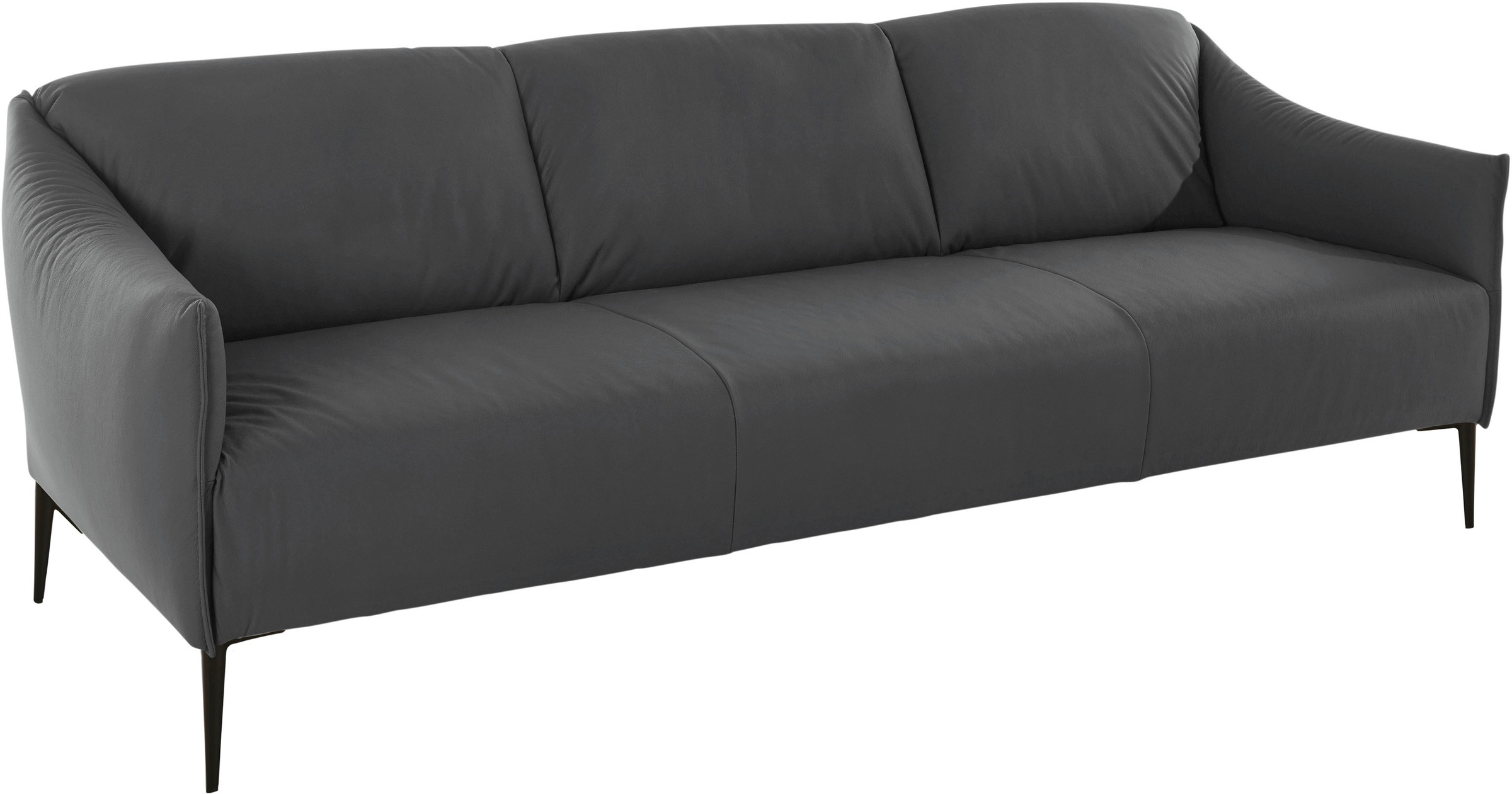 W.SCHILLIG 3-Sitzer »sally«, mit Metallfüßen in Schwarz pulverbeschichtet, Breite 224 cm
