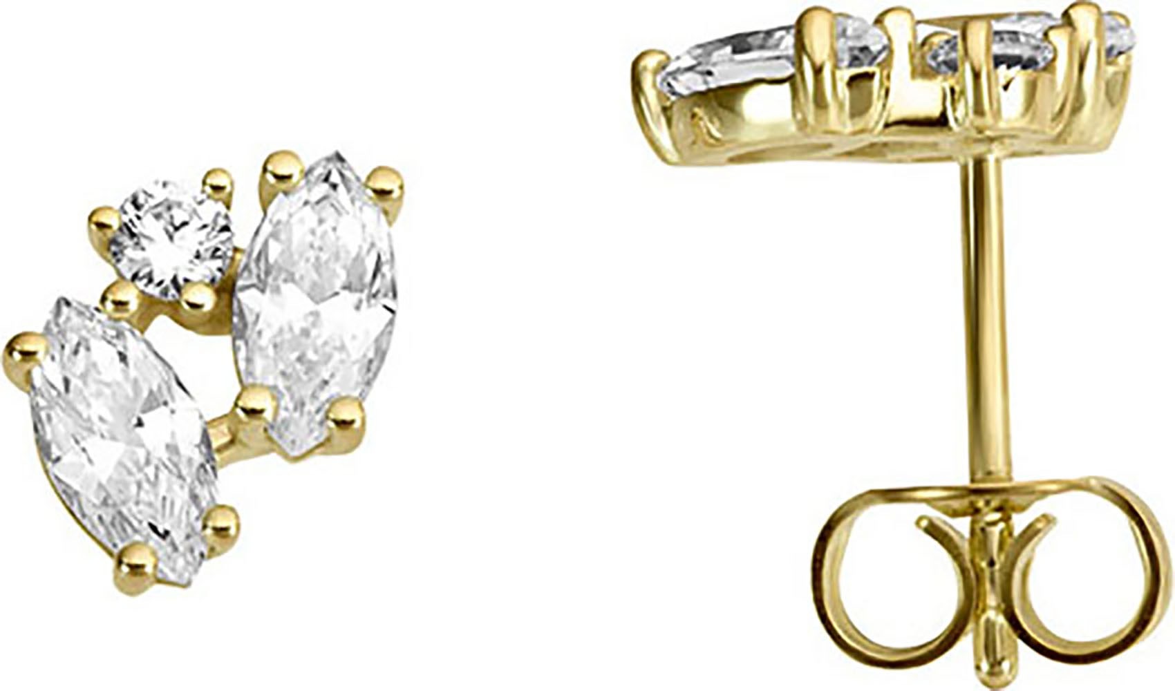Firetti Paar Ohrstecker »Schmuck Geschenk Gold 333 Ohrschmuck Ohrringe Fantasie«, mit Zirkonia (synth.)