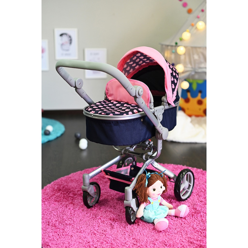 Knorrtoys® Kombi-Puppenwagen »Boonk - Pink Hearts«