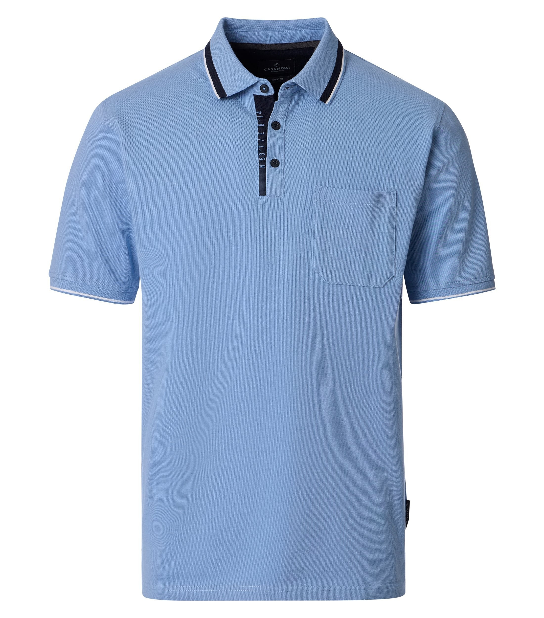 CASAMODA Poloshirt "CASAMODA Polo-Shirt uni" günstig online kaufen