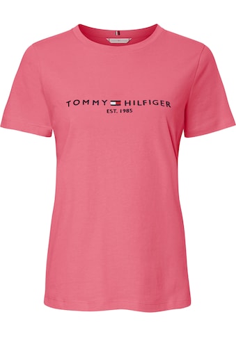 Tommy Hilfiger Rundhalsshirt »REGULAR HILFIGER C-NK TEE SS«, mit großem Tommy Hilfiger... kaufen