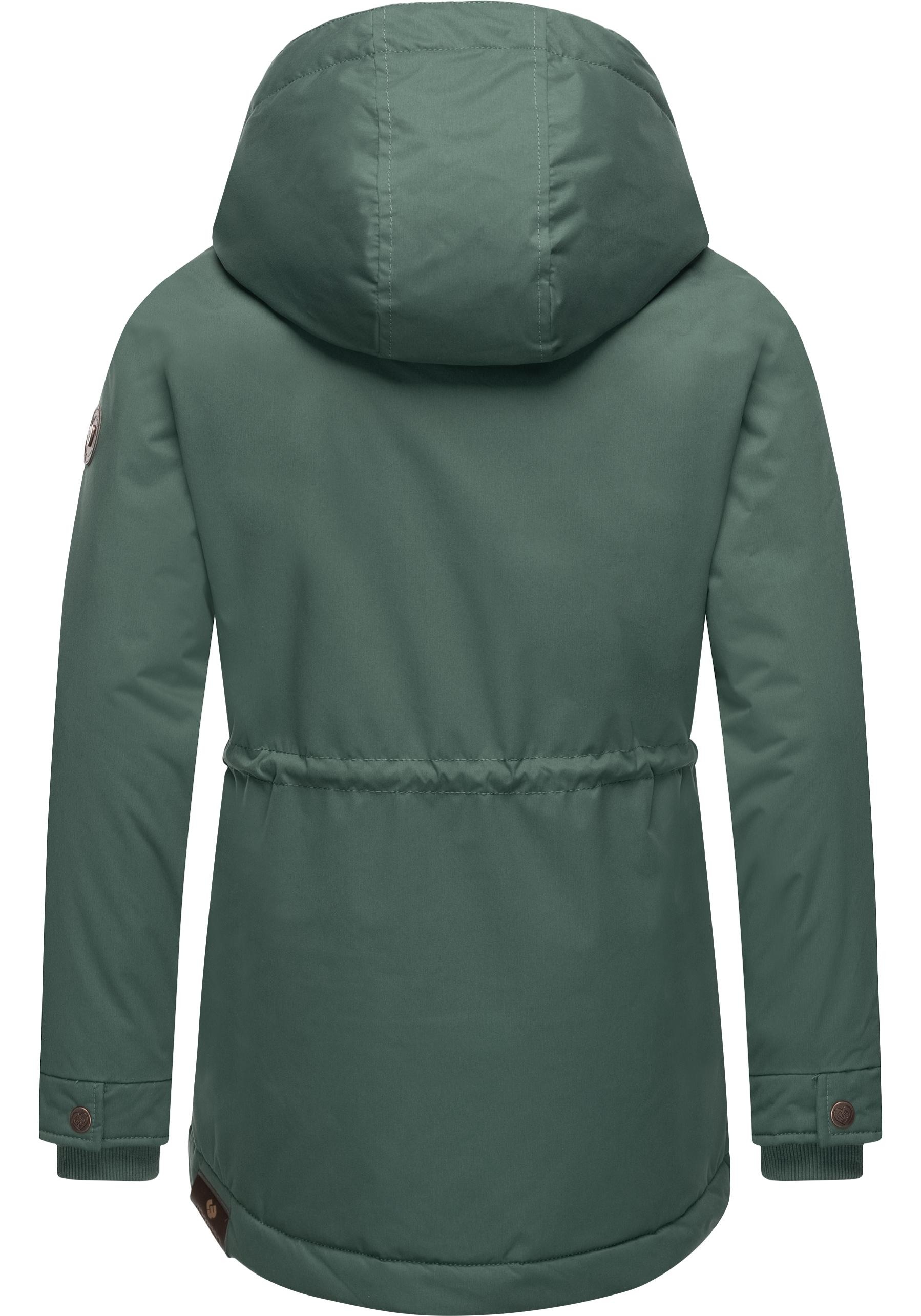 Ragwear Winterjacke »Layra«, mit Kapuze, Jacke mit flauschig warmem Teddyfell-Innenfutter