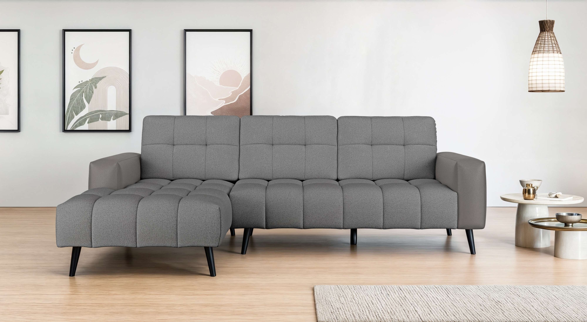 Home affaire Ecksofa "SERINE mit Recamiere rechts/links bestellbar, Maße B/ günstig online kaufen