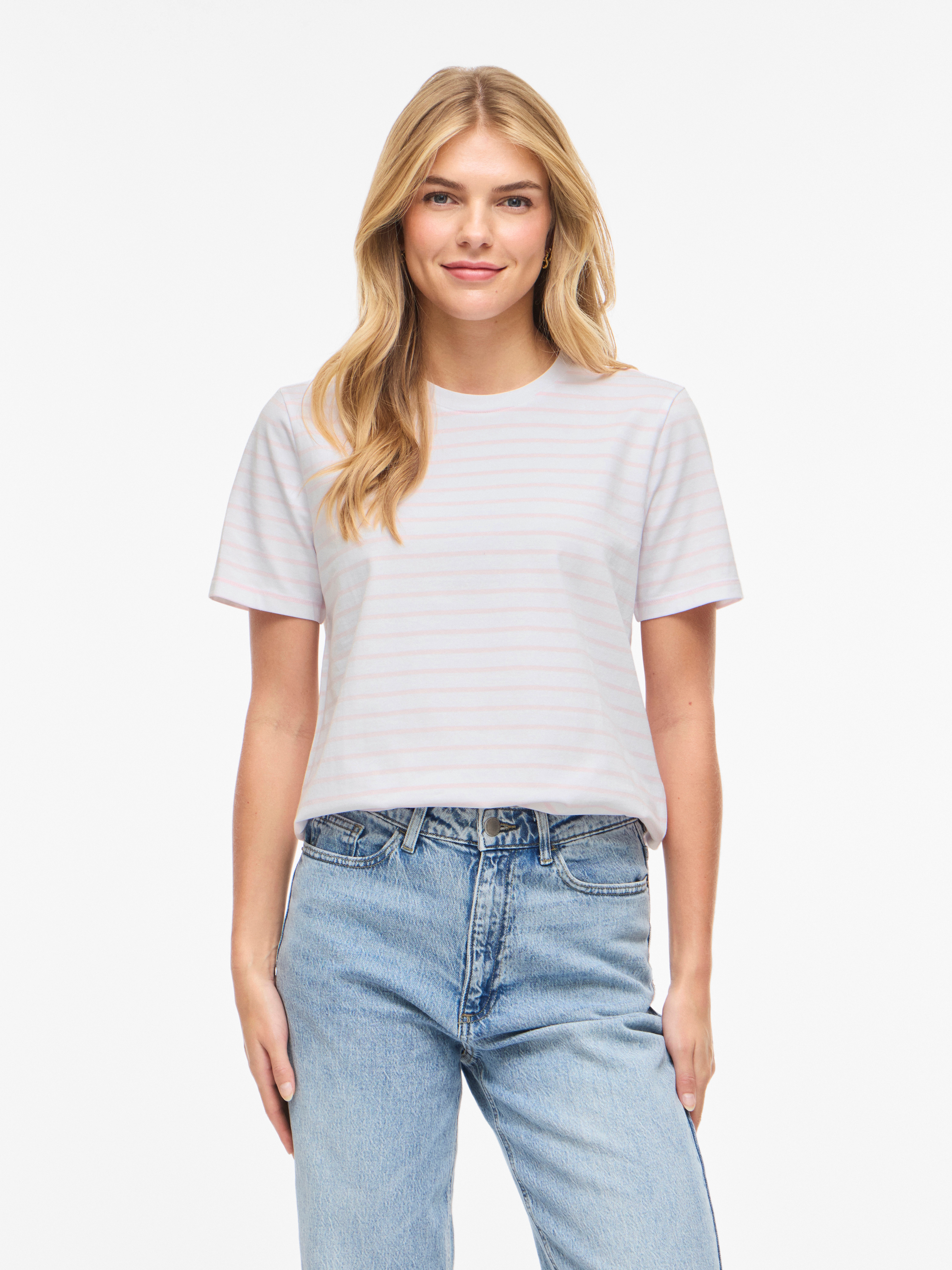 Vila Kurzarmshirt "VINORA S/S YD T-SHIRT - NOOS"