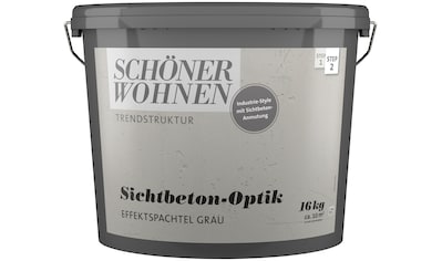 SCHÖNER WOHNEN FARBE Spachtelmasse »TRENDSTRUKTUR Sichtbeton-Optik Effektspachtel«