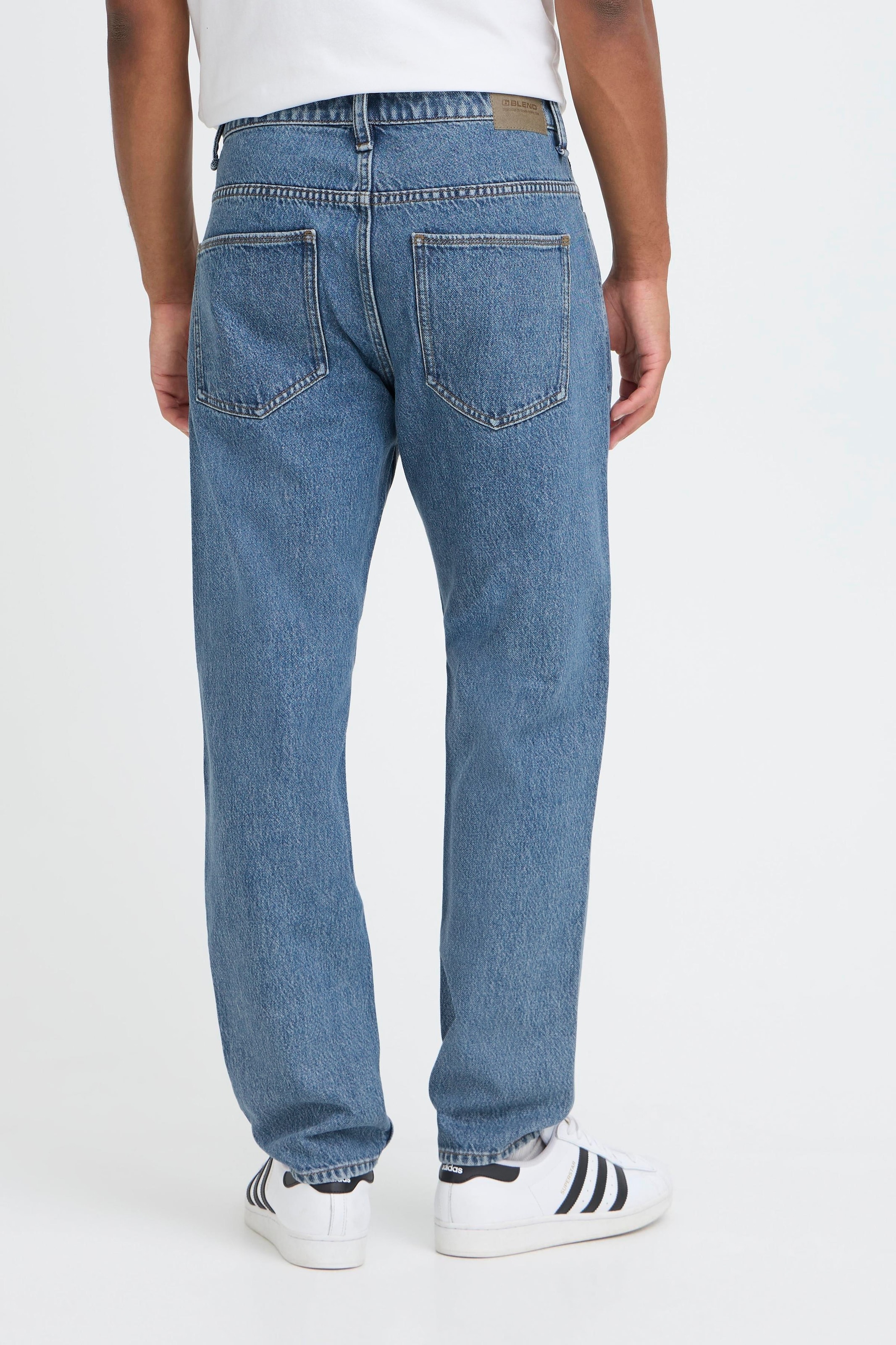 Blend 5-Pocket-Jeans »BHTHUNDER RLX NOOS« Relaxed Fit, mit Reißverschluss, aus Baumwolle, pflegeleichtes Denim