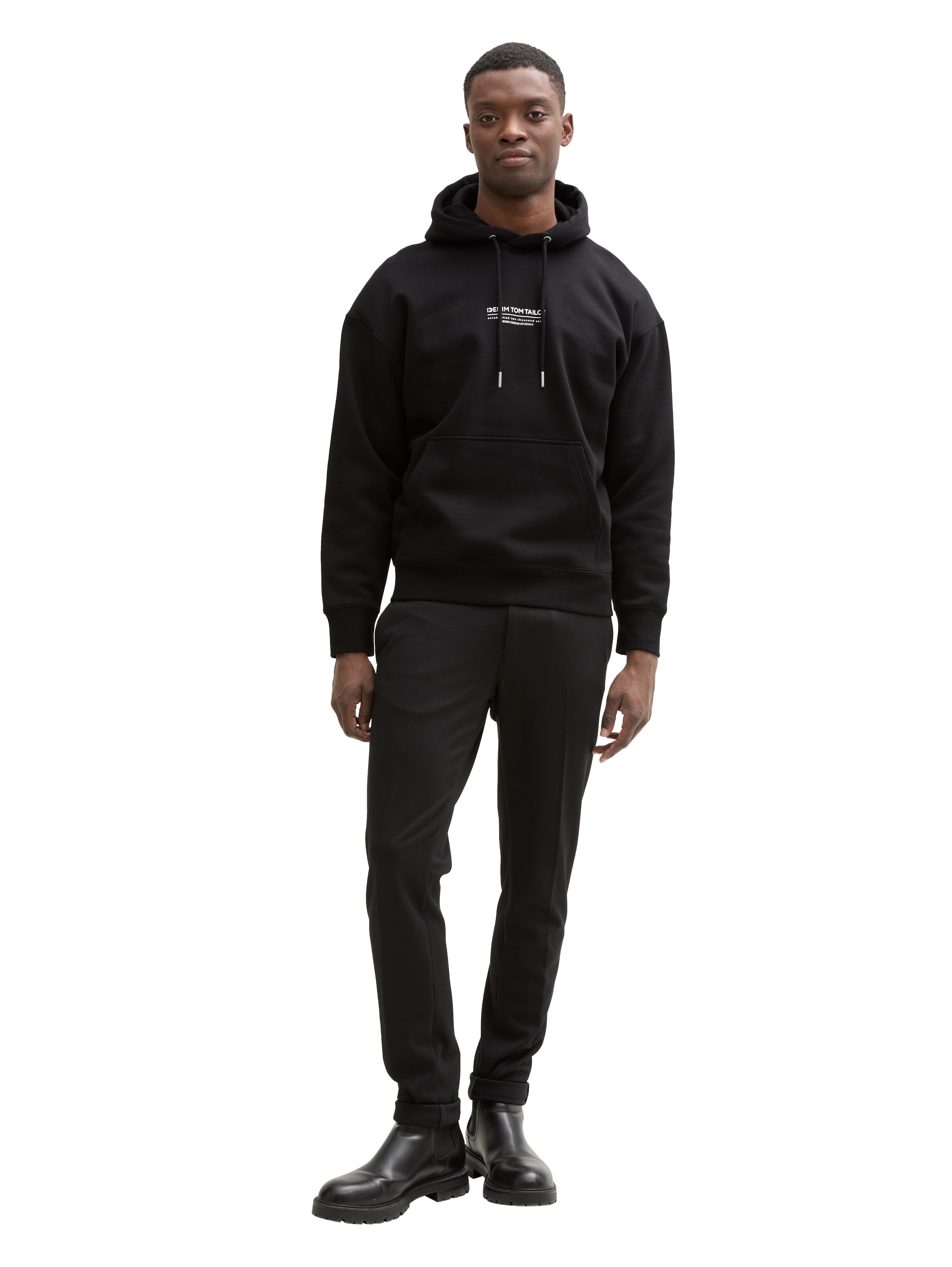 TOM TAILOR Denim Hoodie, mit Logo Print