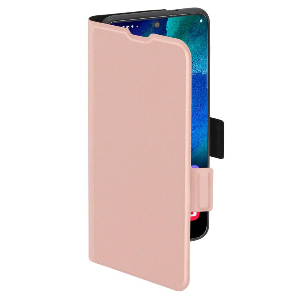 Hama Smartphone-Hülle »Booklet für Samsung Galaxy S21 FE 5G, Farbe rosa, aufstellbar,klappbar«, Galaxy S21 FE 5G