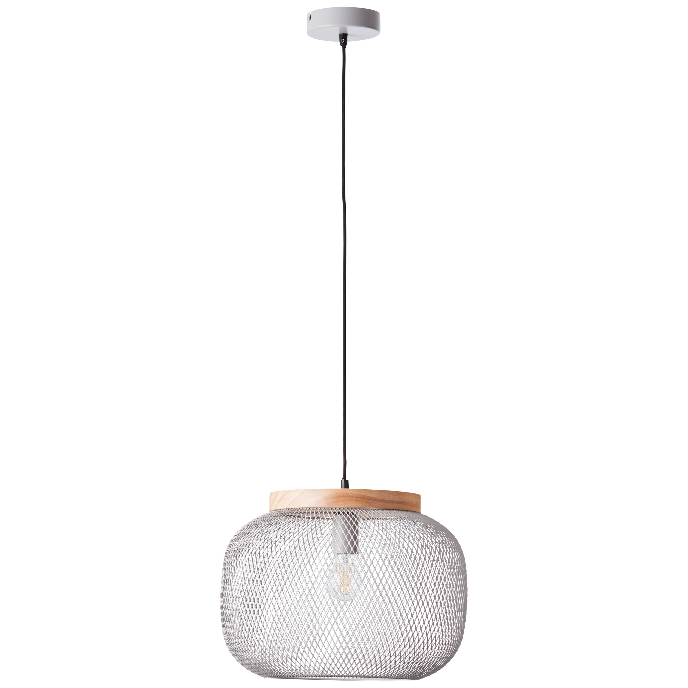 Brilliant Pendelleuchte »Giada«, 1 flammig, Leuchtmittel E27 | ohne Leuchtmittel, Pendelleuchte, 40 cm, E27, kürzbar, Metall/Holz