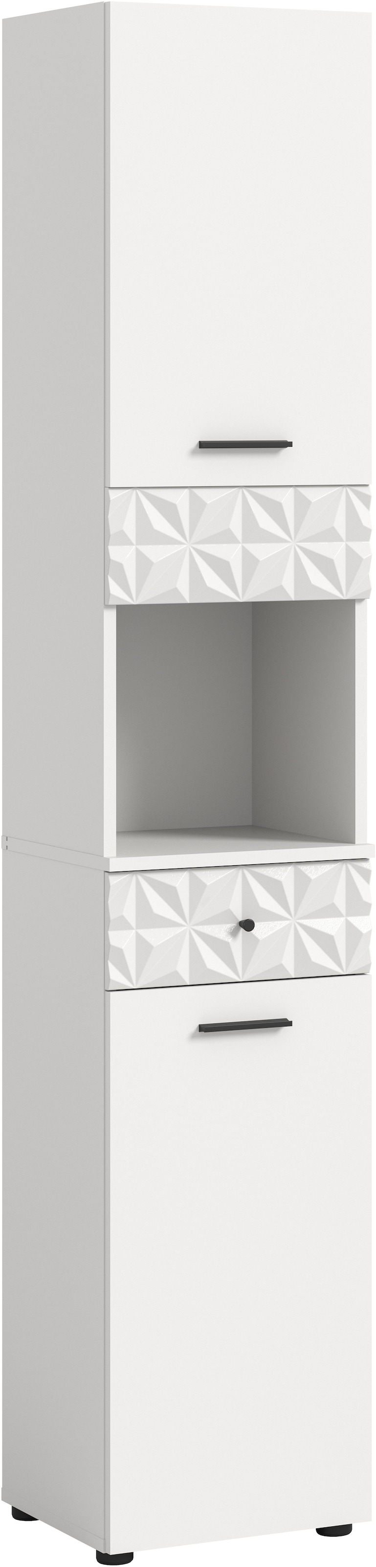 welltime Hochschrank "VICENZA, TOPSELLER, Höhe 187cm, mit Schubkasten & Orn günstig online kaufen