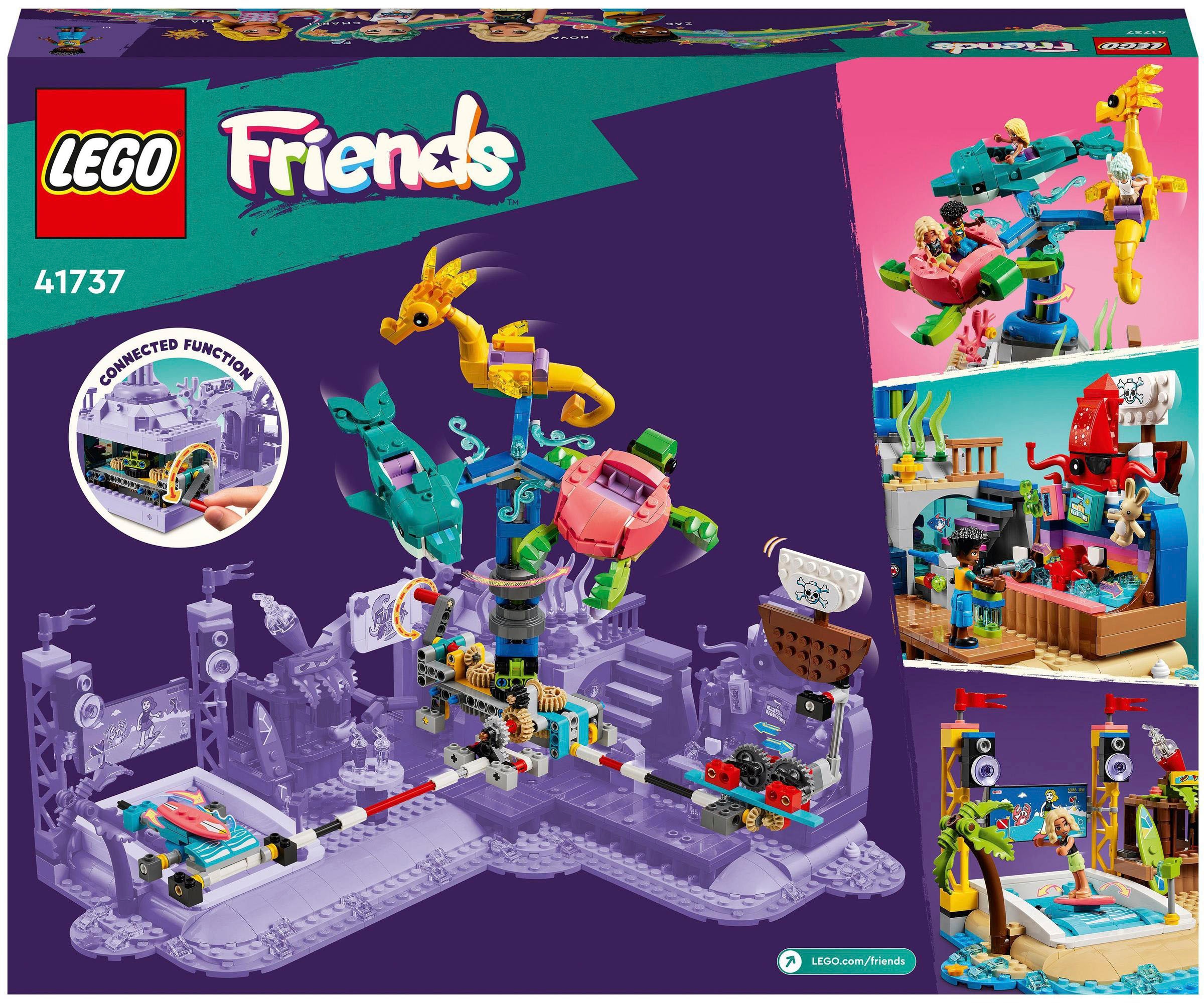 LEGO® Konstruktionsspielsteine »Strand-Erlebnispark (41737), LEGO® Friends«, (1348 St.), Made in Europe