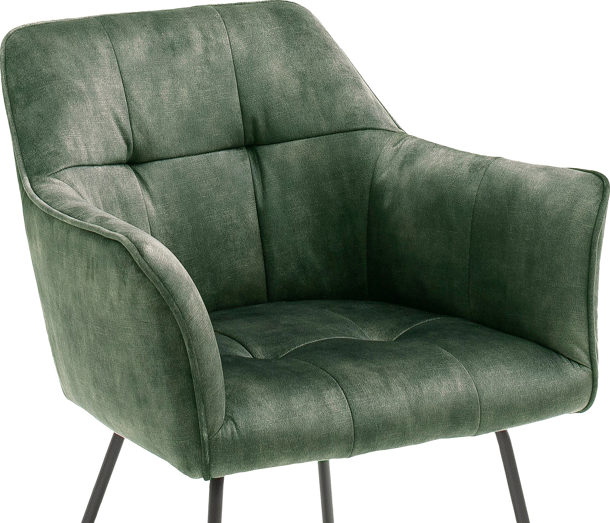 MCA furniture Esszimmerstuhl »Panama«, (Set), 2 St., Vintage, Vintage  Veloursoptik mit Keder, Stuhl belastbar bis 120 Kg bestellen | BAUR