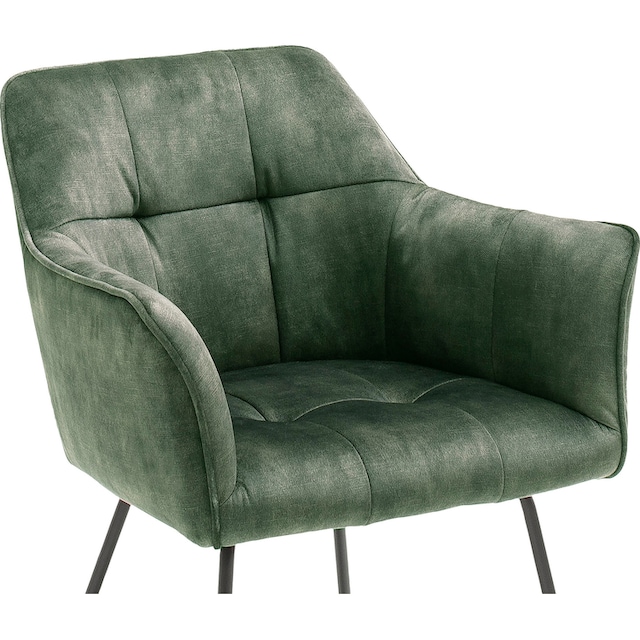 MCA furniture Esszimmerstuhl »Panama«, (Set), 2 St., Vintage, Vintage  Veloursoptik mit Keder, Stuhl belastbar bis 120 Kg bestellen | BAUR