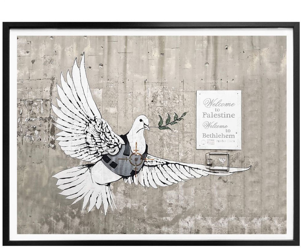 Wall-Art Poster »Graffiti Bilder Die Friedenstaube«, Vögel, (1 St.), Poster ohne Bilderrahmen