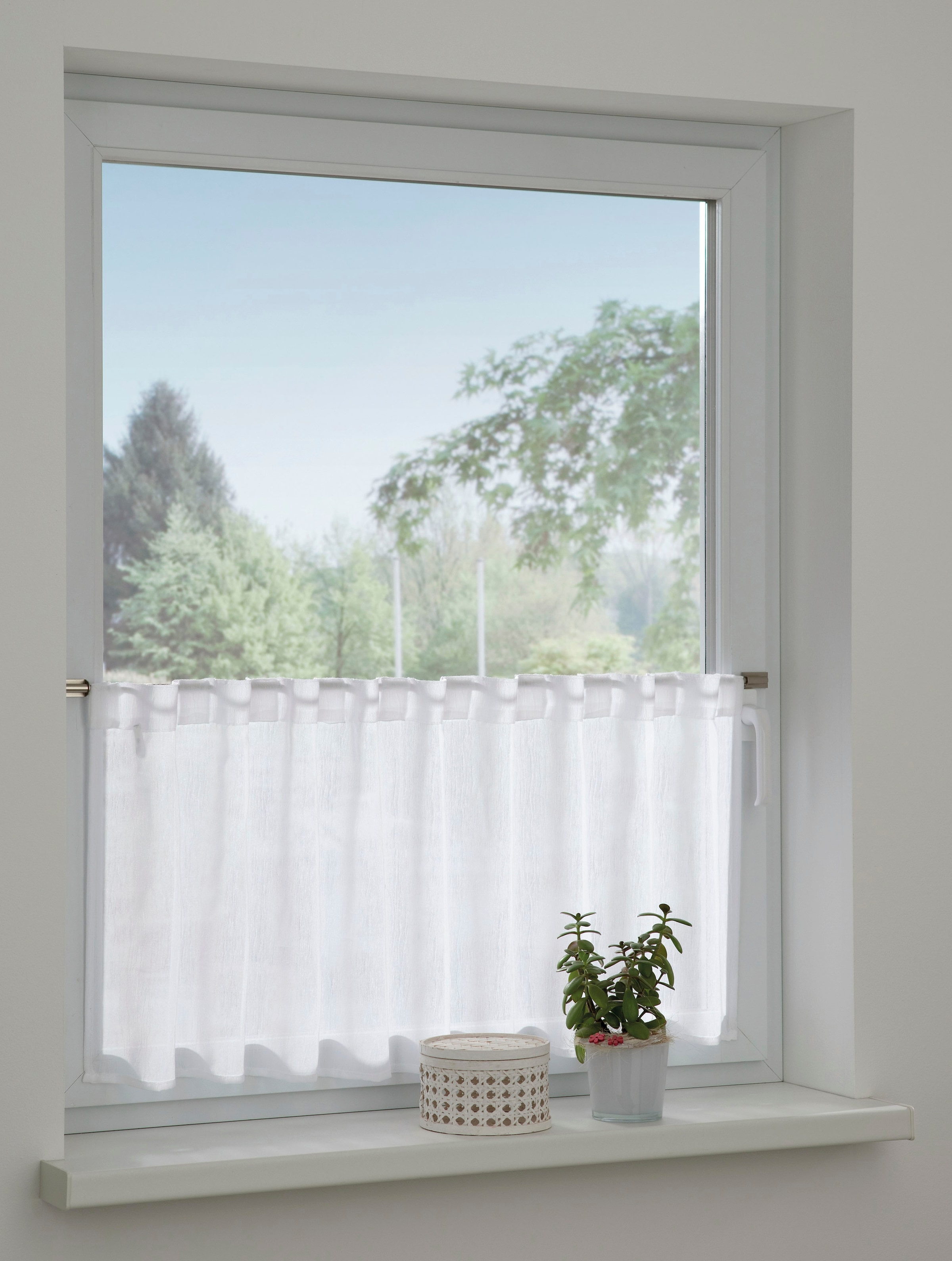 GARDINIA Gardine »Bistrogardine Jacquard-Voile«...
