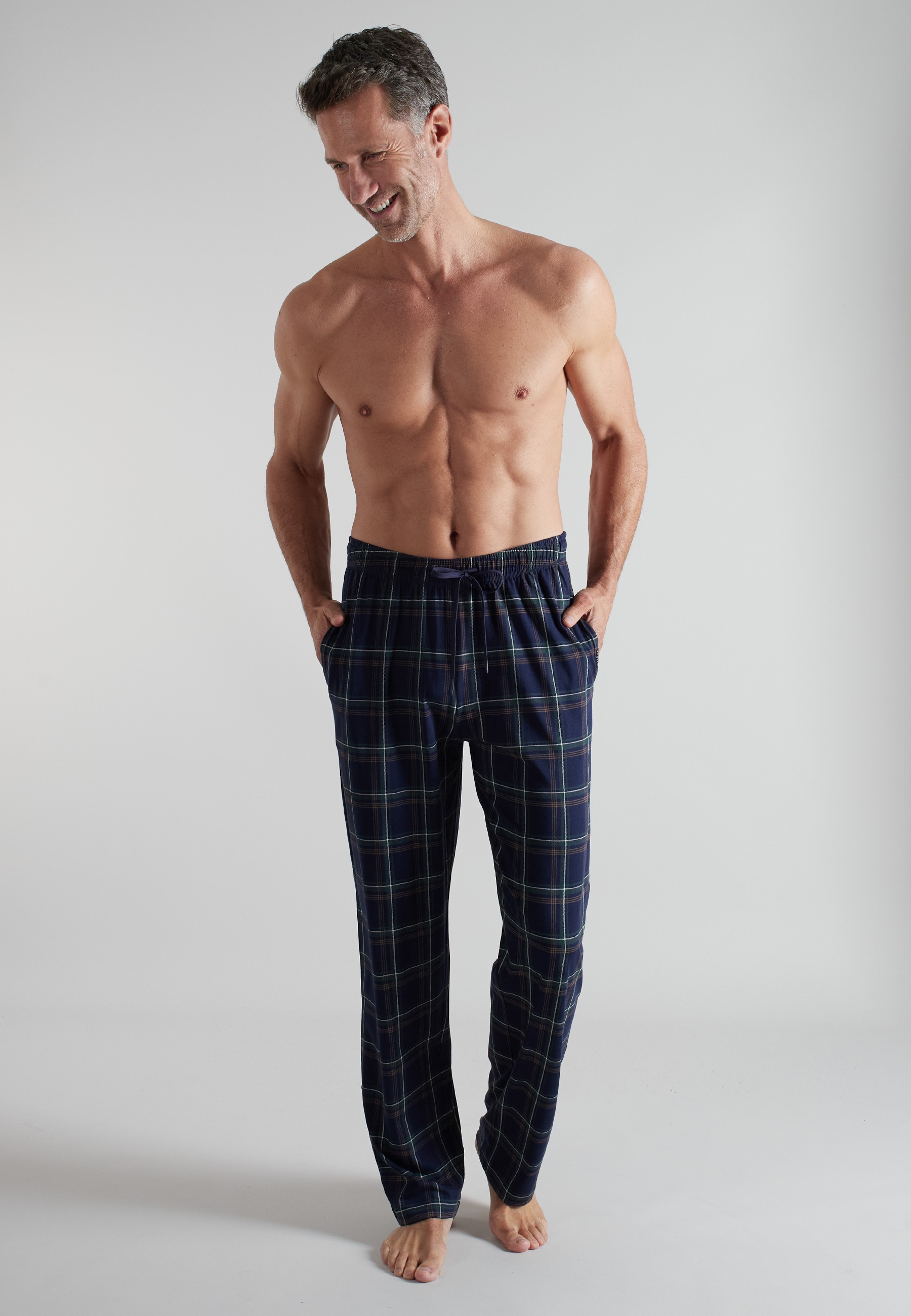 bugatti Bermudas lang, kariert, bequem, weich, mit Kordelzug, Baumwolle günstig online kaufen