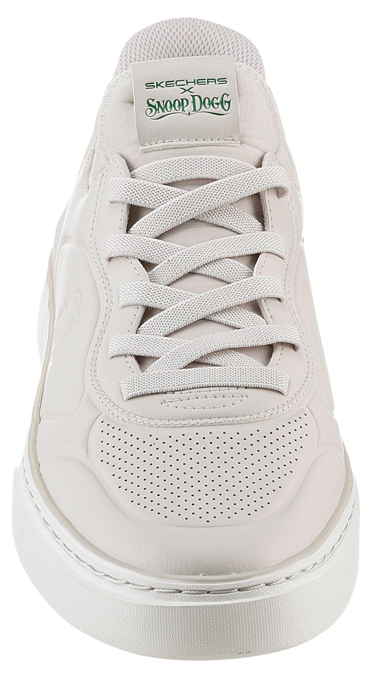 Slip-On Sneaker SKECHERS "SNOOP ONE-NEXT EPISODE", Herren, Gr. 48,5, beige (creme), Lederimitat, Textil, kontrastfarbene Details, Schuhe, Schlupfschuh, Freizeitschuh mit Slip-Ins Funktion 3