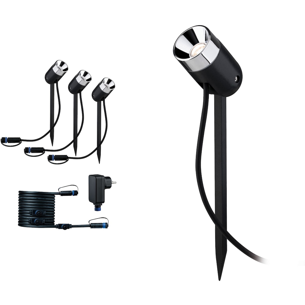 Paulmann LED Gartenstrahler »Plug & Shine«, 3 flammig-flammig