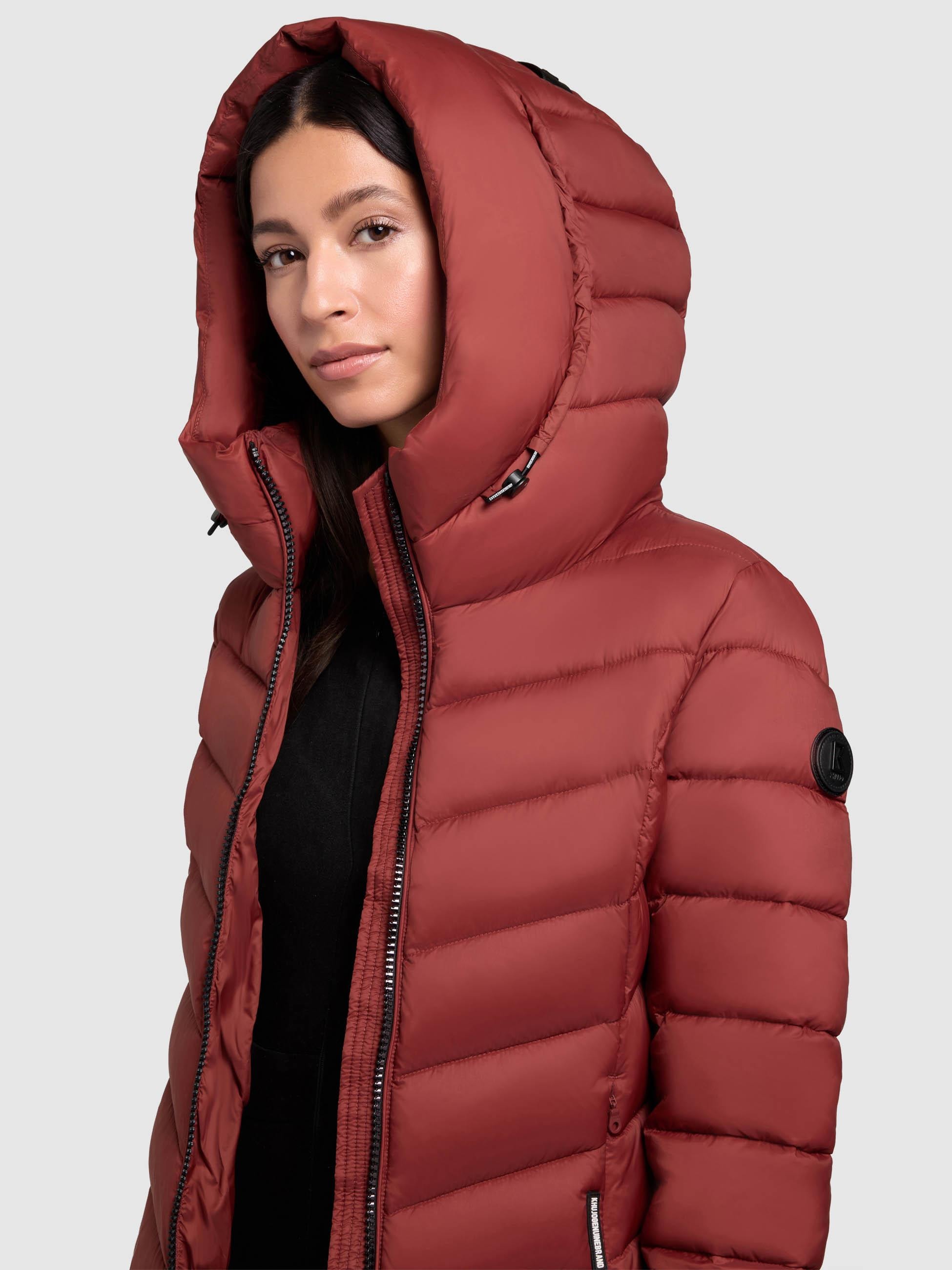 khujo Steppmantel »Odana3-YM« Gesteppter langer Wintermantel mit Kapuze