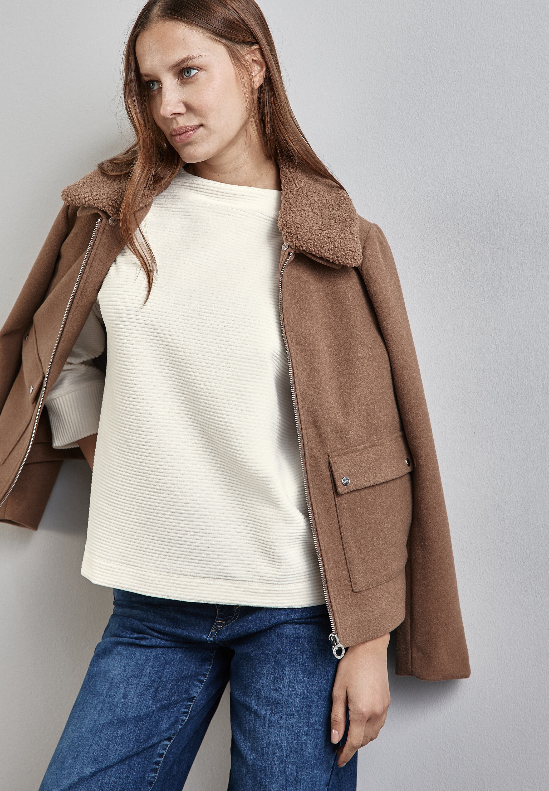 STREET ONE Langarmshirt mit Turtleneck