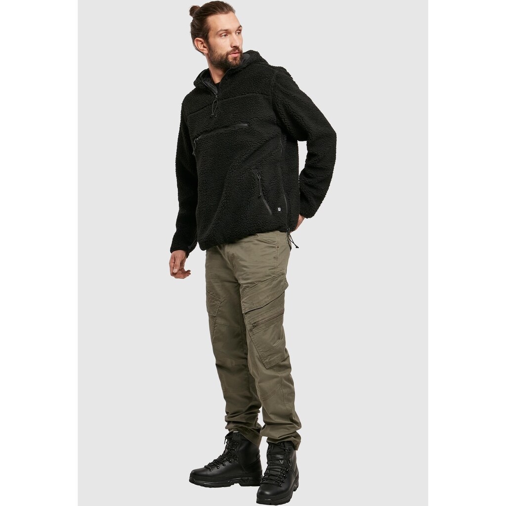 Brandit Anorak »Brandit Herren Teddyfleece Worker Pullover«, (1 St.), mit Kapuze