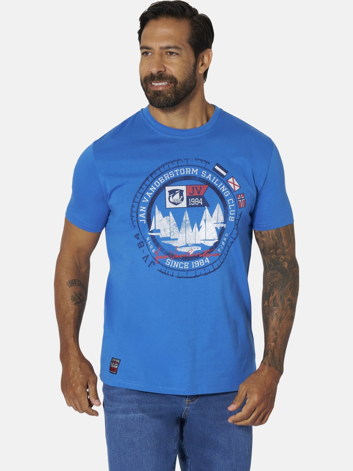 Jan Vanderstorm Rundhalsshirt "T-Shirt TERNO" günstig online kaufen