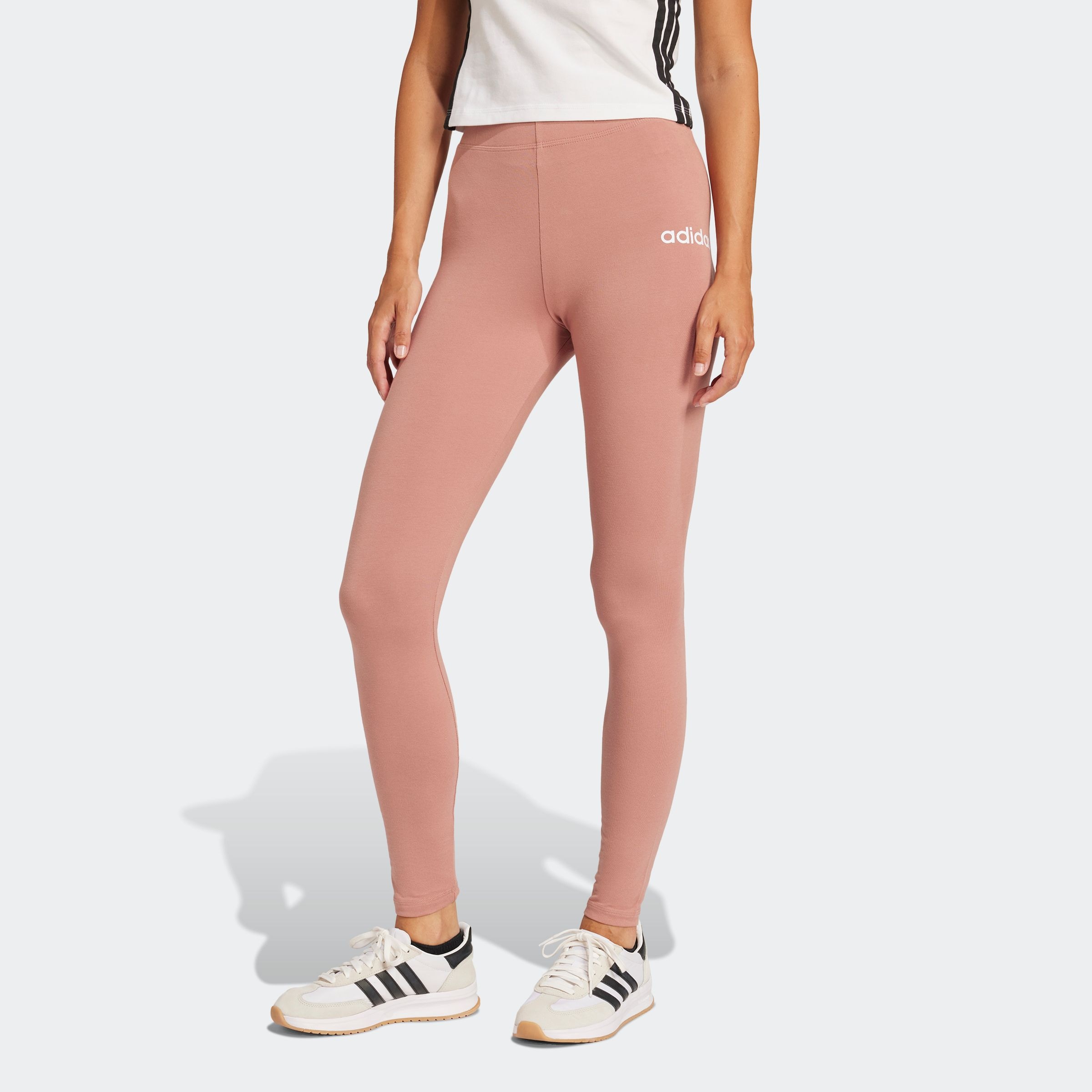 adidas Sportswear Leggings "W LIN SJ LEG" aus Baumwollmaterial mit Stretcha günstig online kaufen