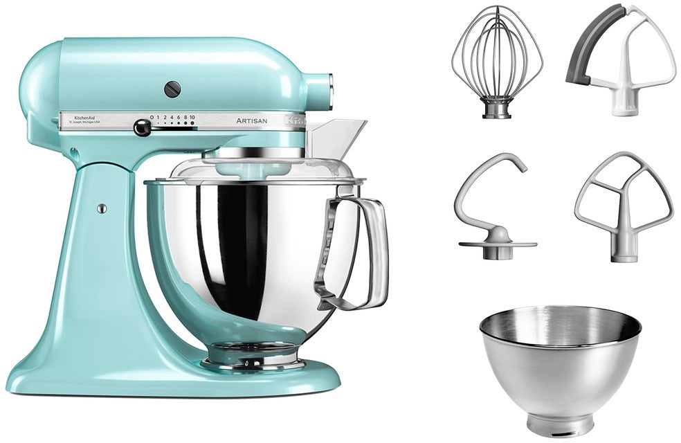 KitchenAid Küchenmaschine »5KSM175PSEIC EISBLAU«, mit Zubehör im Wert von ca. 112,-€ UVP