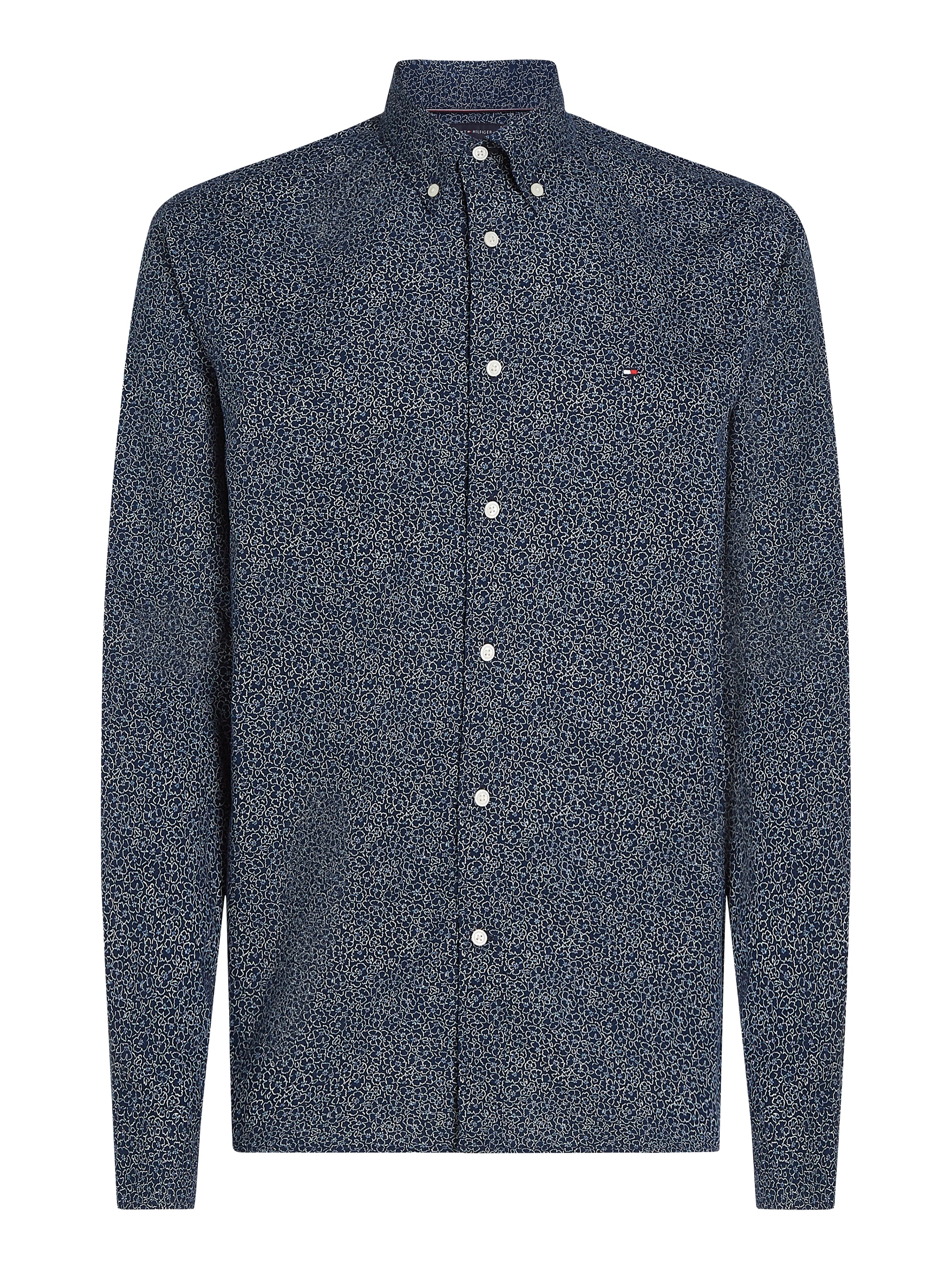 Tommy Hilfiger Langarmhemd »FLEX POPLIN LINR FLORAL RF SHIRT«, mit floralem Miniprint